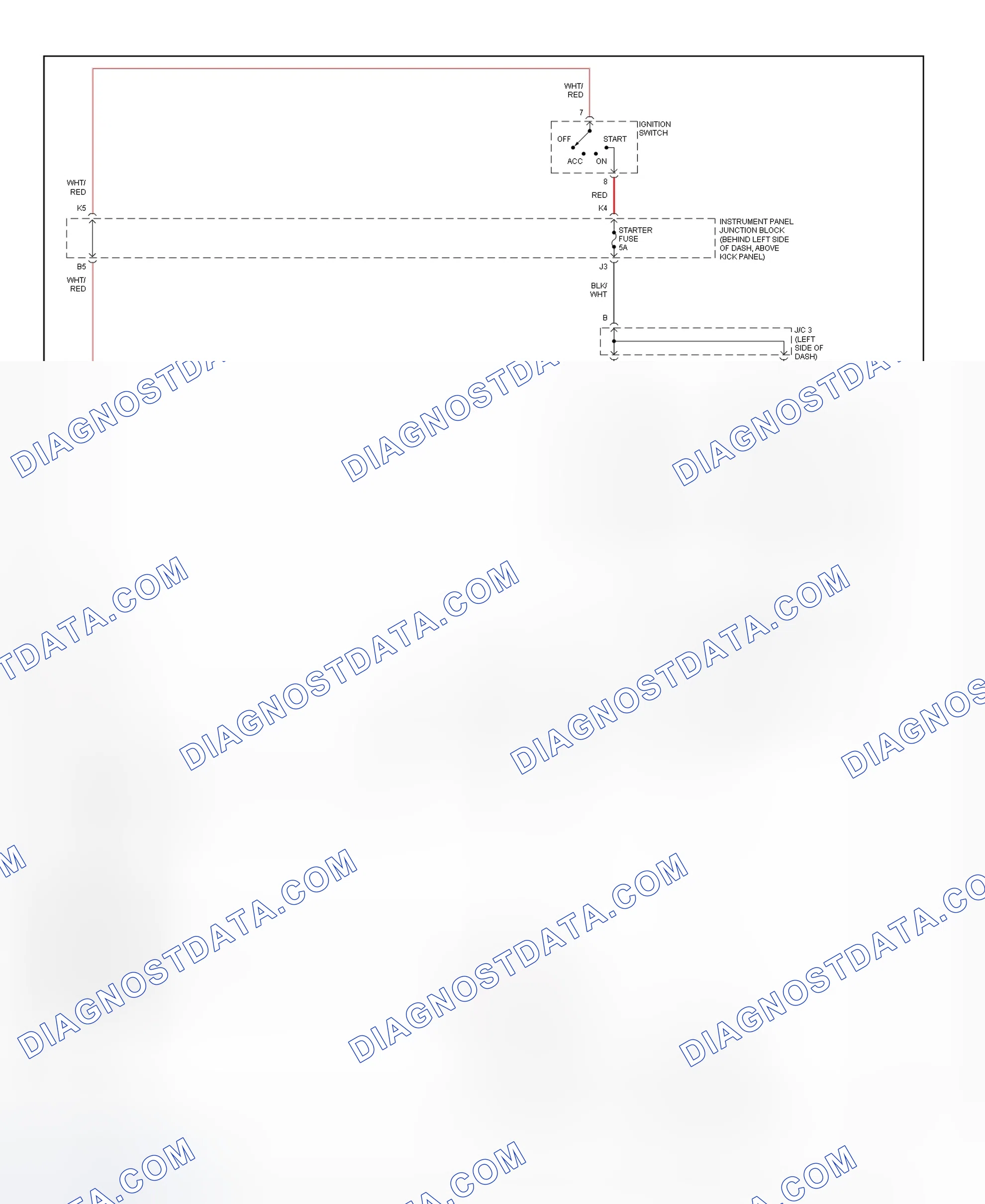 Scheme 8: Starting System Wiring Diagram (ES300)