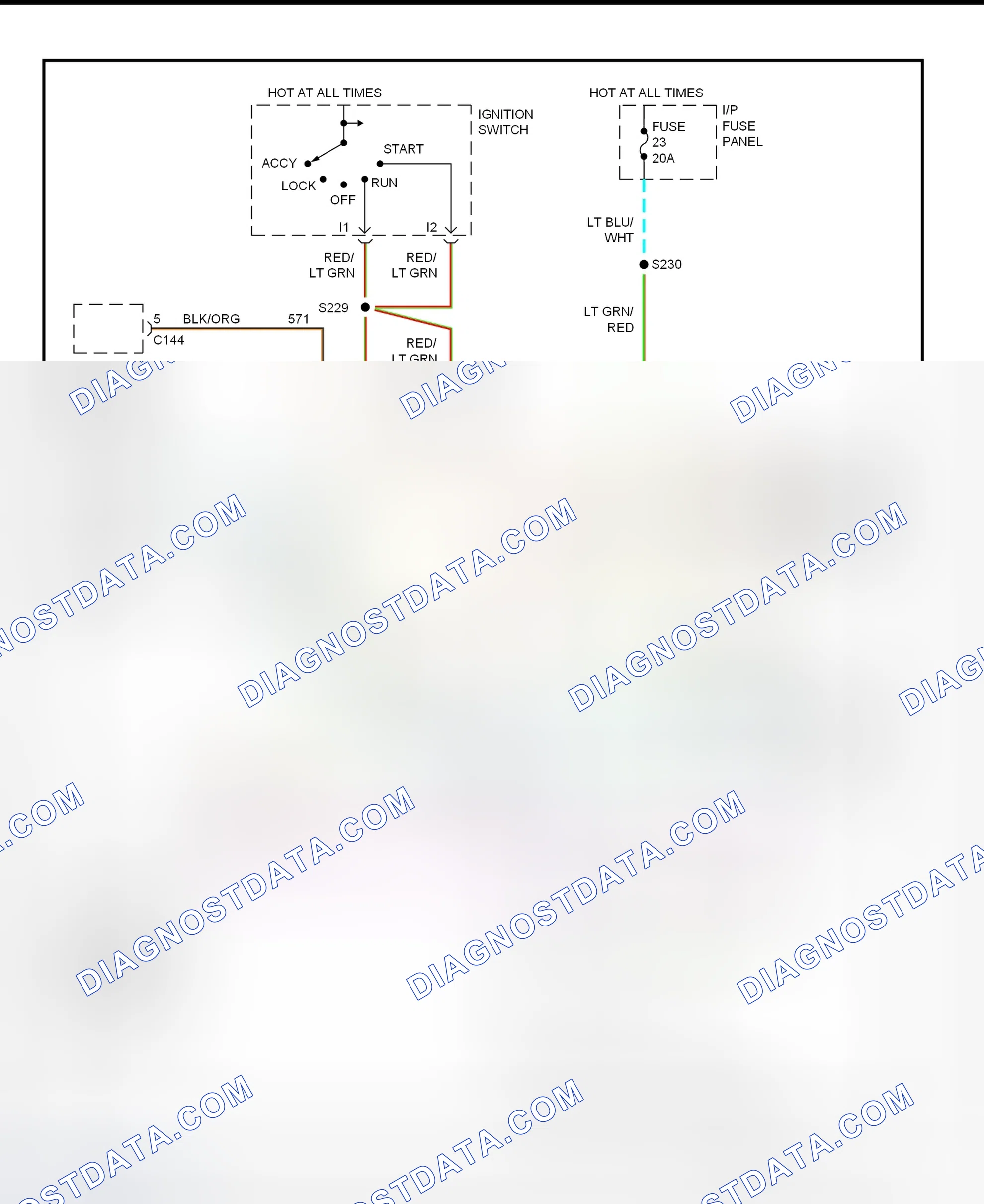 Scheme 4: Data Link Connectors Wiring Diagram (Diesel)