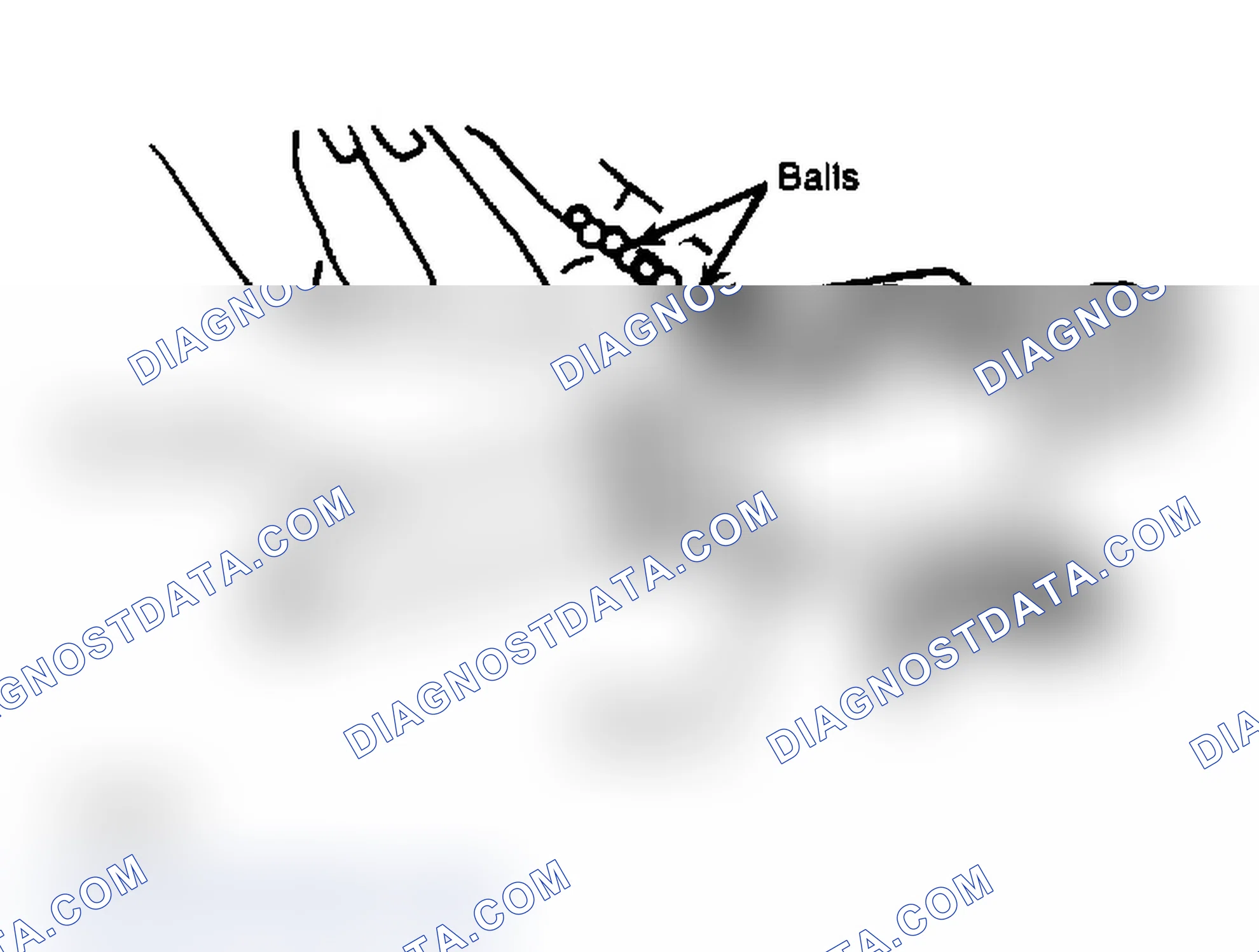 Scheme 6: Filling Ball Circuits Through Holes in Ball Nut. Do not rotate worm while installing balls.