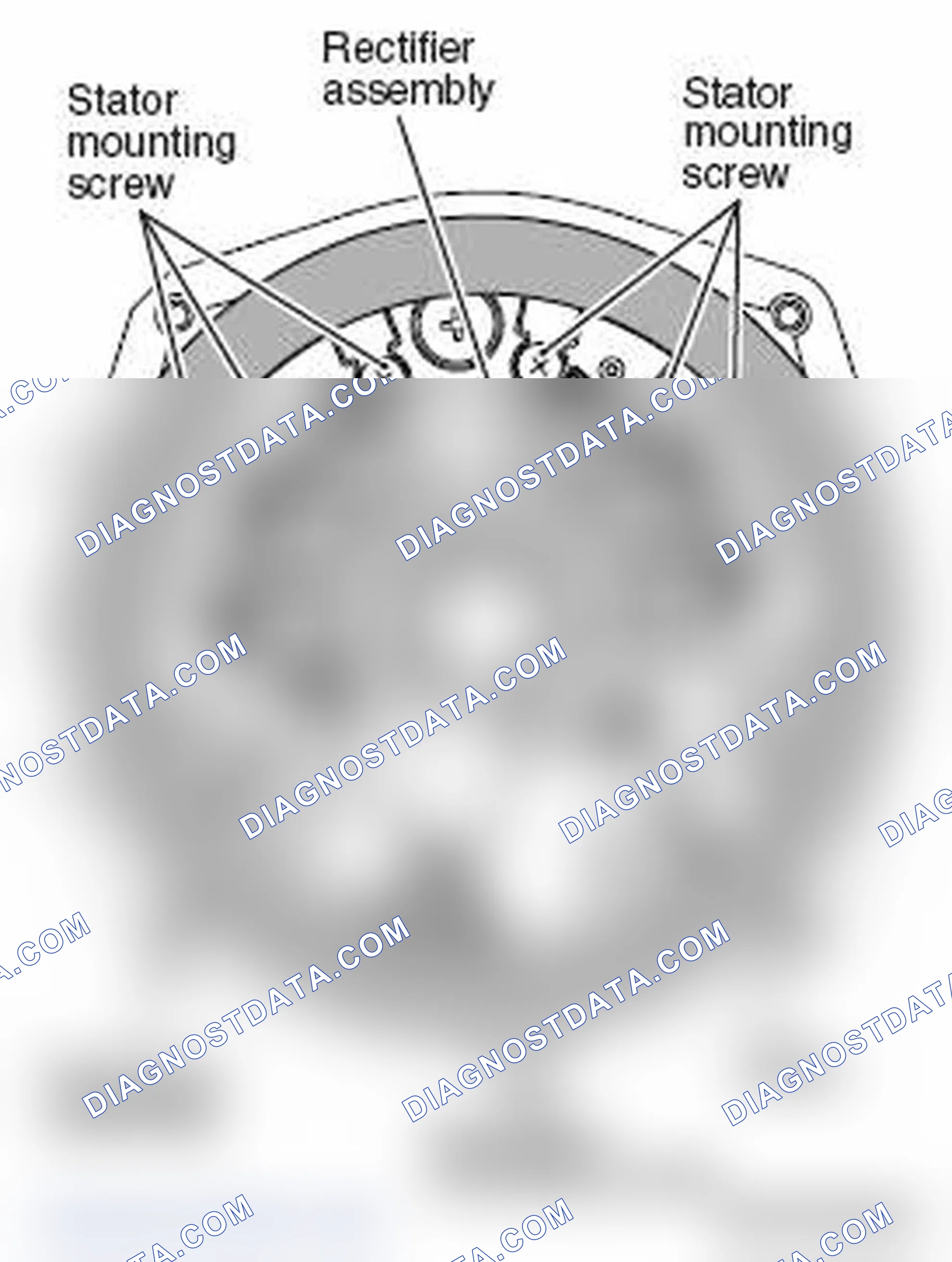 Scheme 24: << C >> STATOR/REGULATOR ASSEMBLY REMOVAL