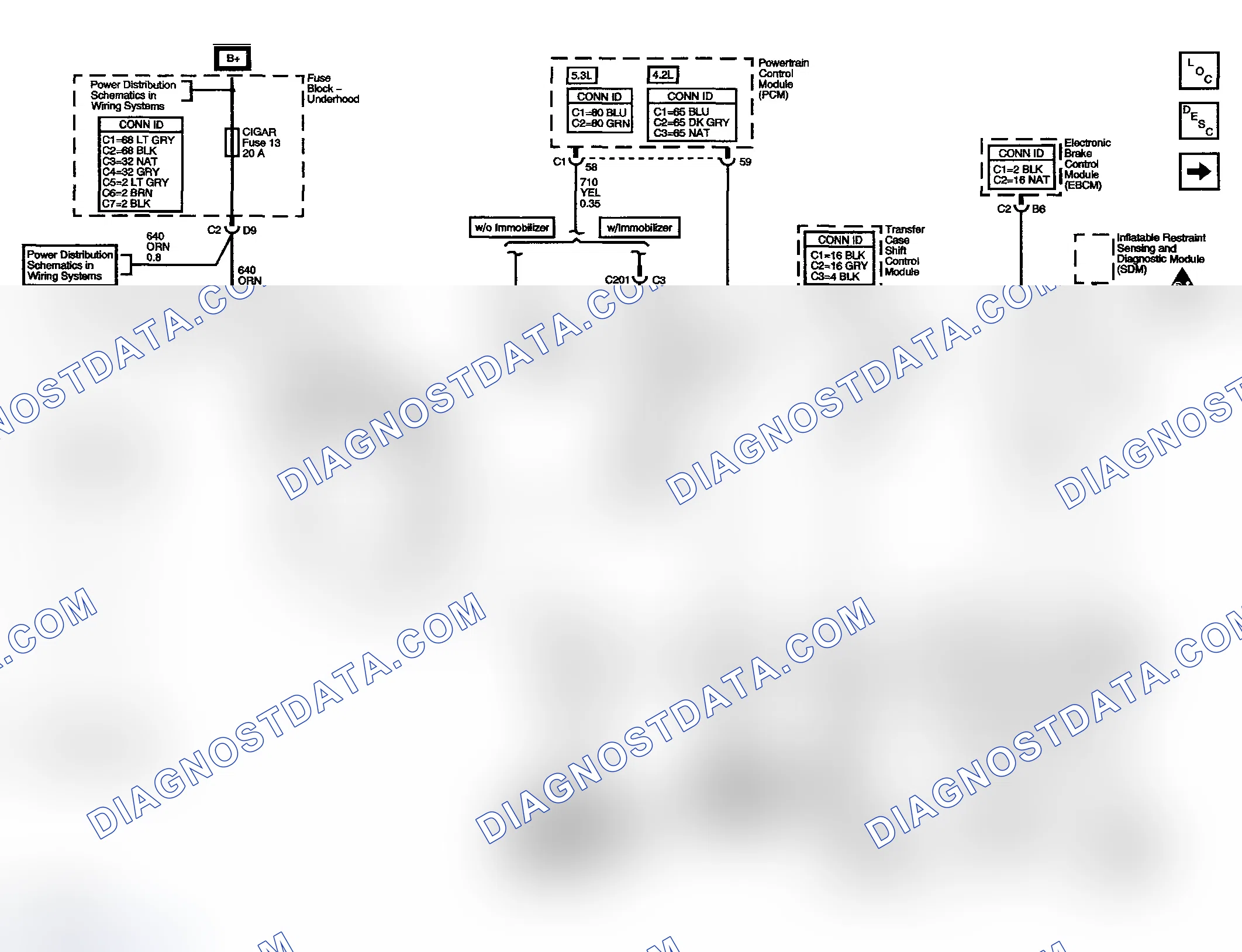 Scheme 2: Data Link Connector (DLC) Schematics (Data Link Connector and SP205)