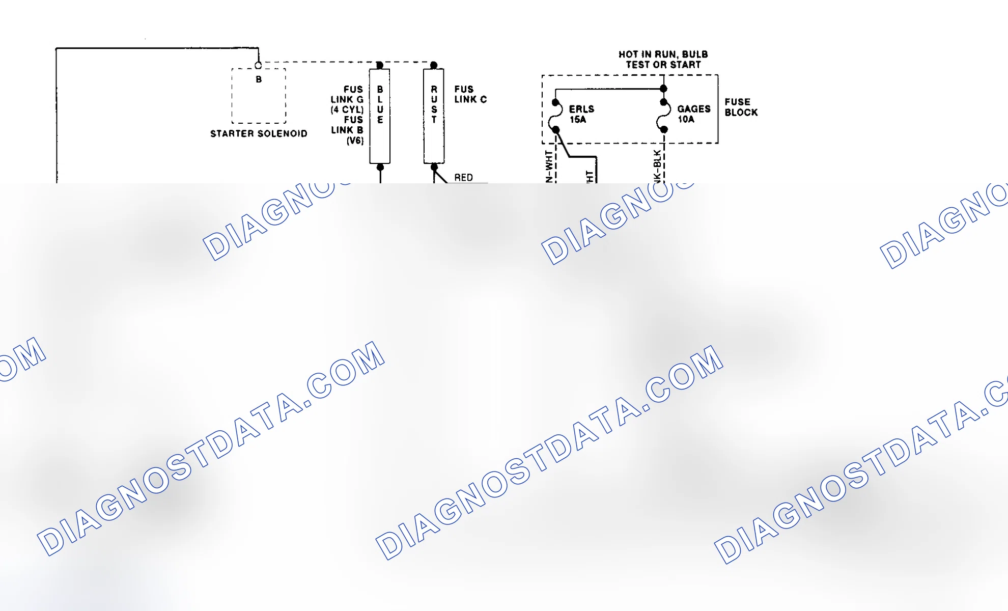 Scheme 6: Charging System Schematic (Achieva, Grand Am & Skylark)
