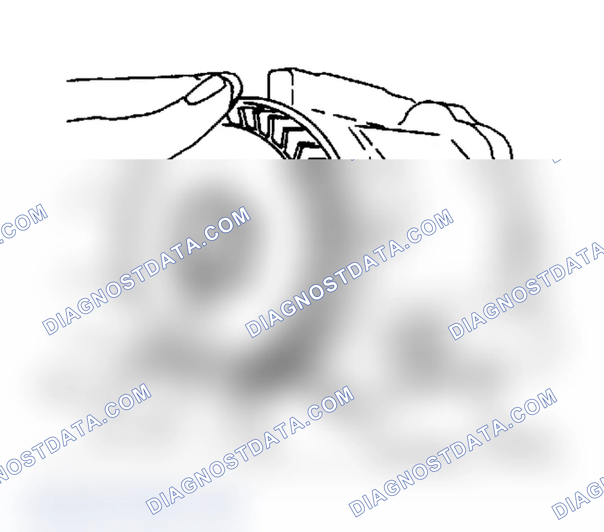 Scheme 47: Removing Centrifugal Fan Filter from Air Injection Pump with Pulley Removed Be careful that fragments do not enter air intake hole.