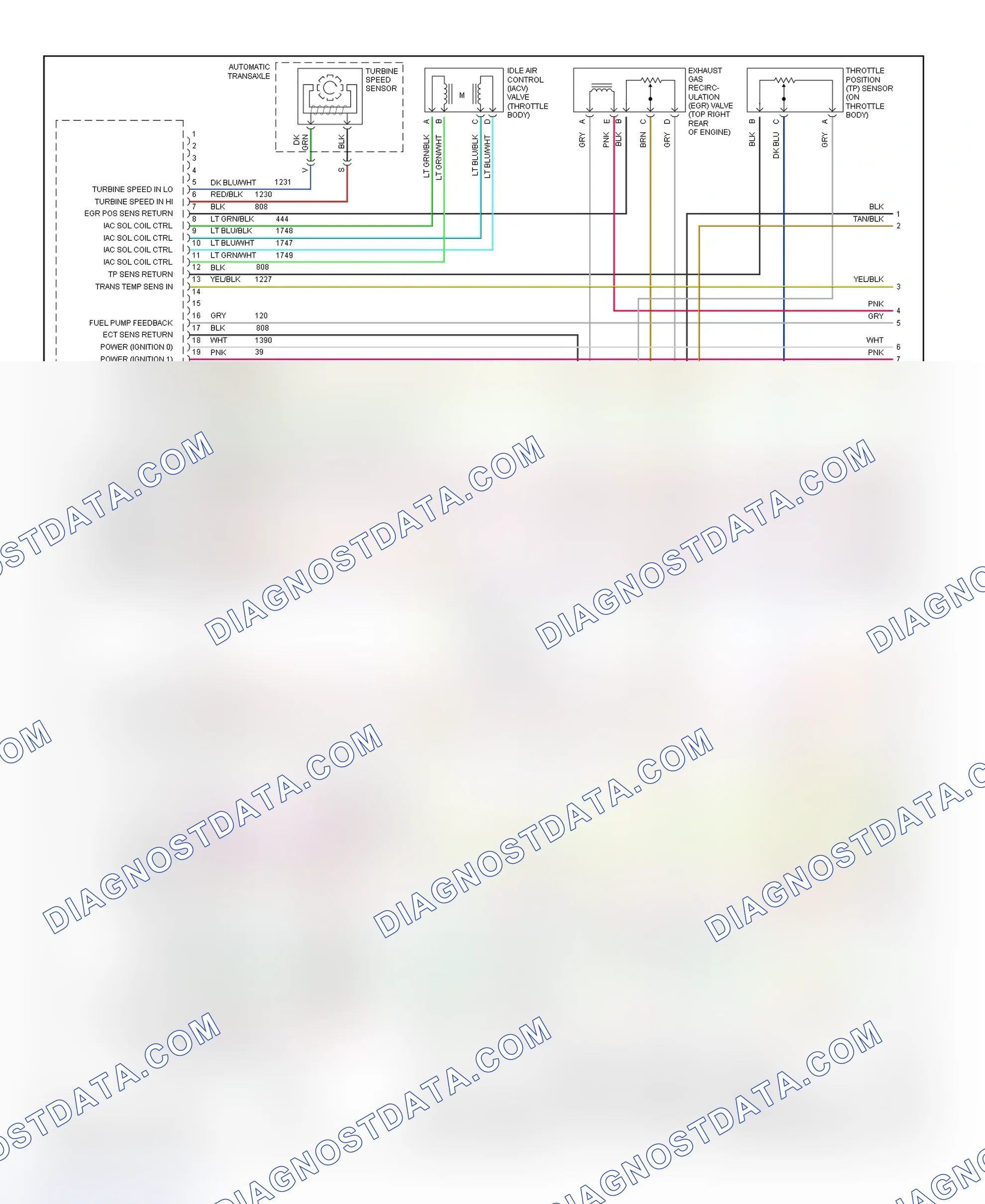 Scheme 172: PCM Wiring Diagram (Seville - 4.6L - 1 Of 4)