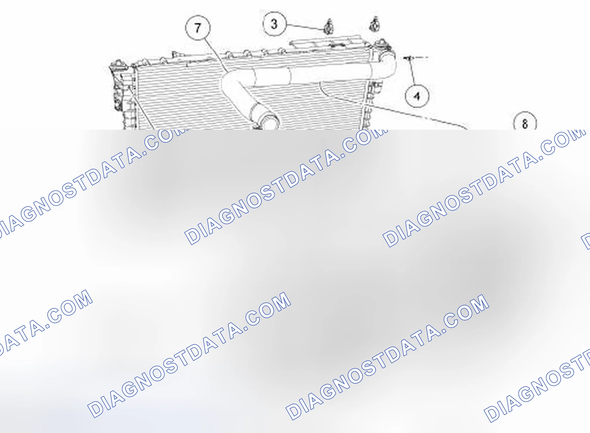 Scheme 12: Cooling Fan Motor and Shroud - 3.7L