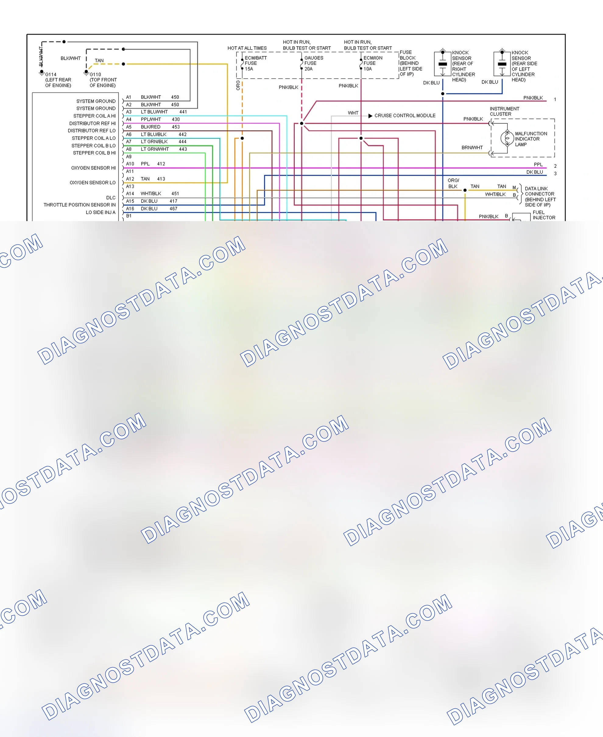 Scheme 298: Wiring Diagram (Astro & Safari 4.3L - 1 Of 2)