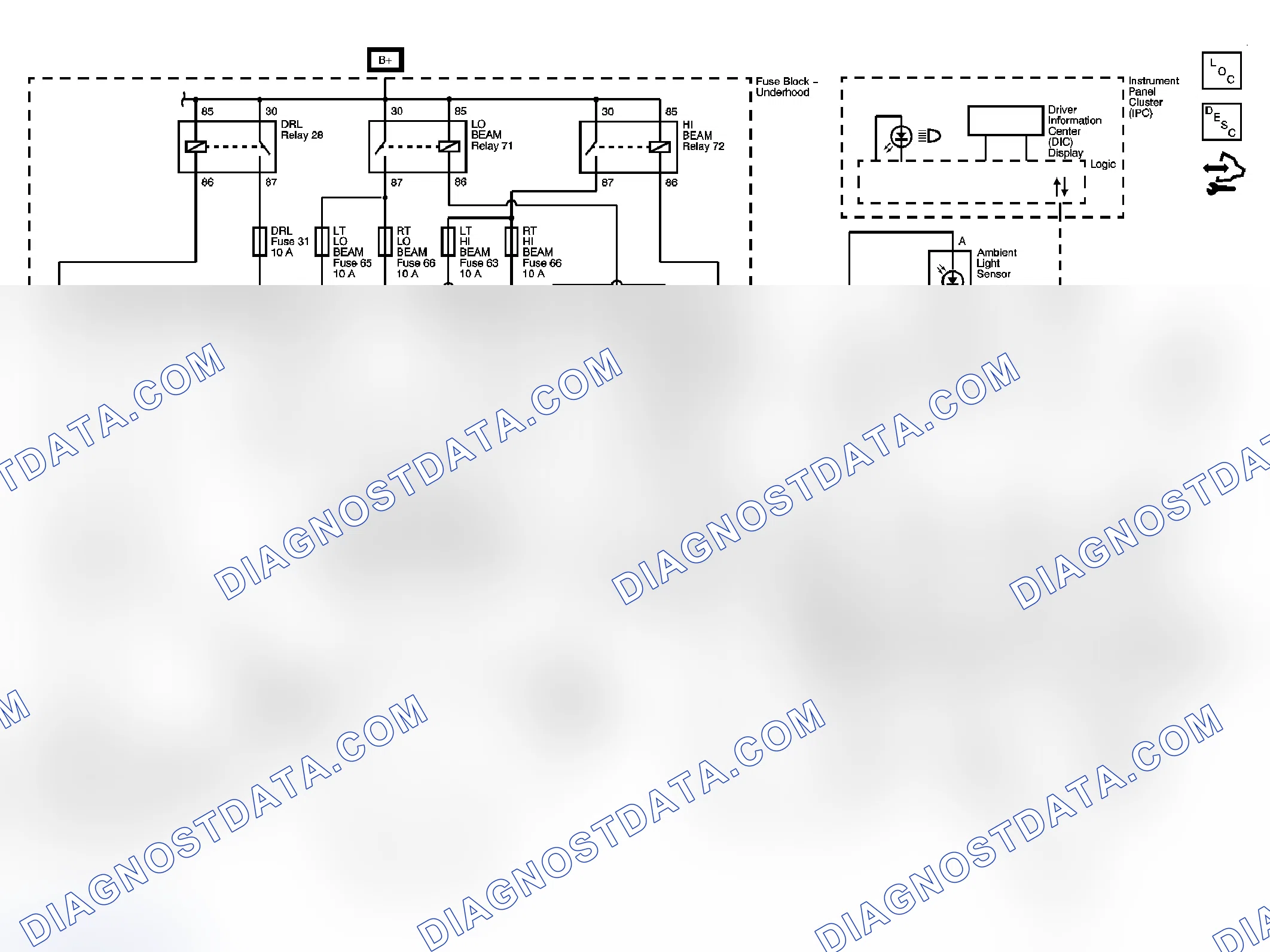 Scheme 1: Headlights/Daytime Running Lights (DRL) Schematics