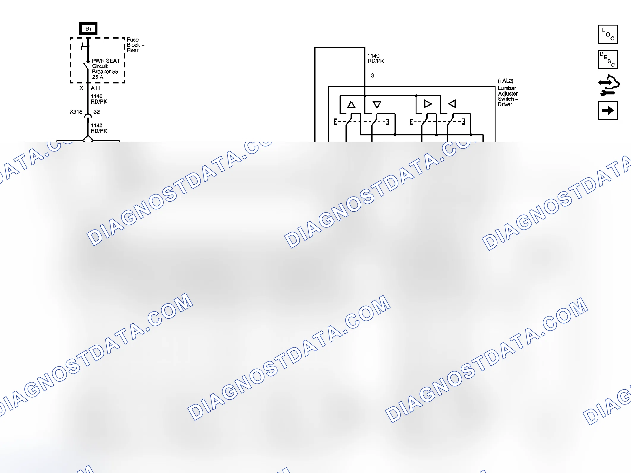 Scheme 40: Driver Seat Schematics