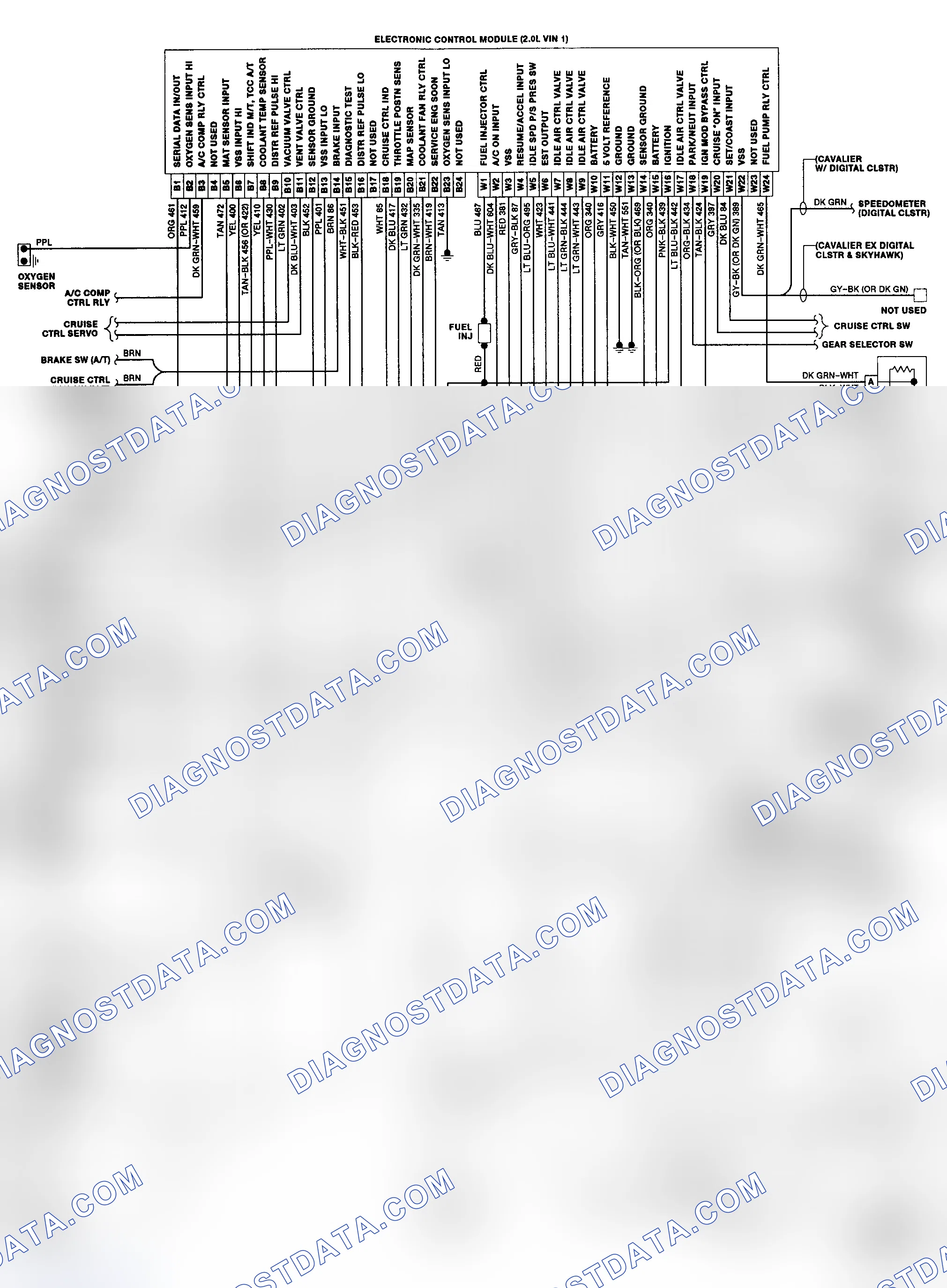 Scheme 109: Throttle Body Injection CCC Wiring Diagram "J" Body