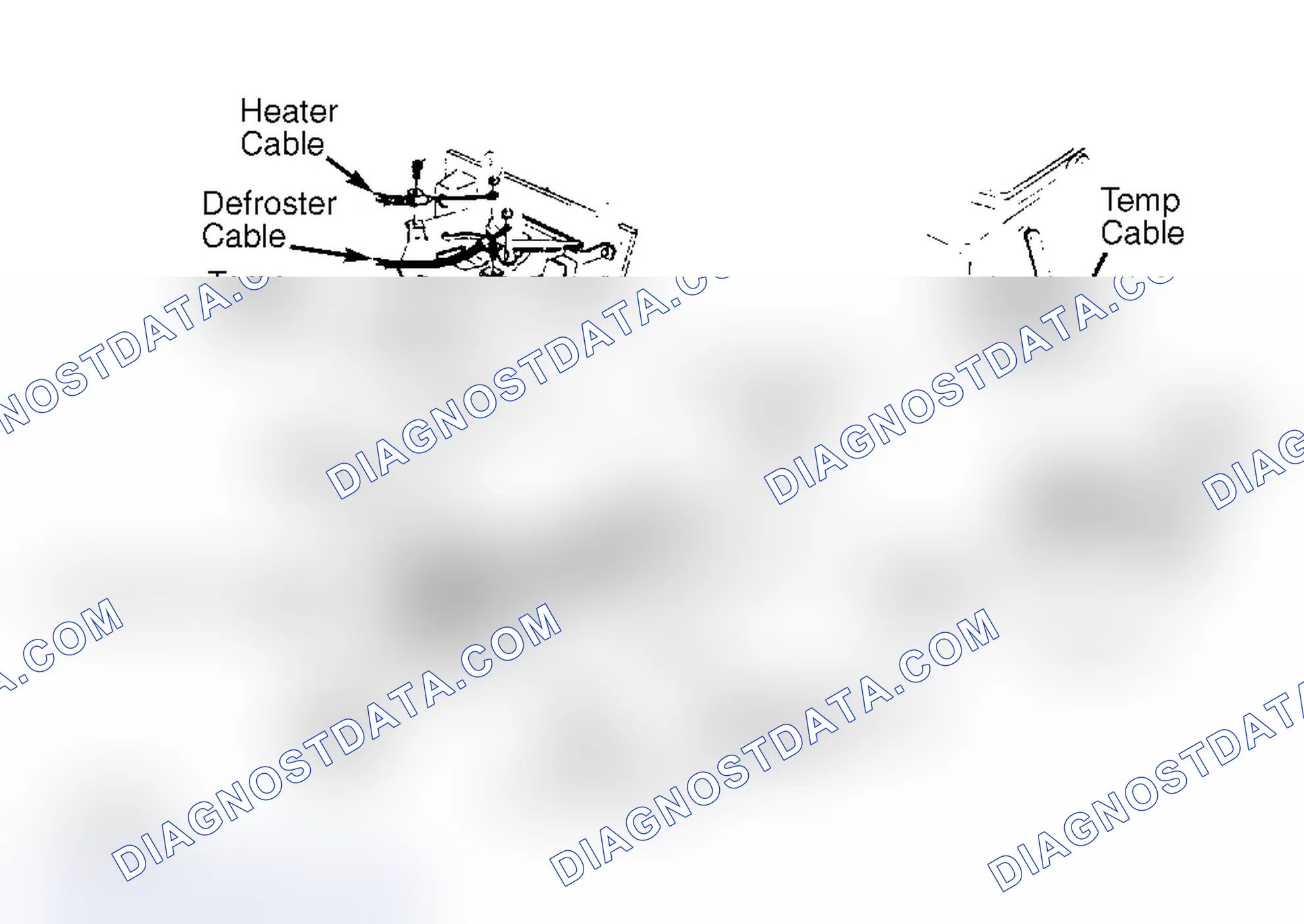 Scheme 5: Control Cable Routing (Blazer and Pickup Models)