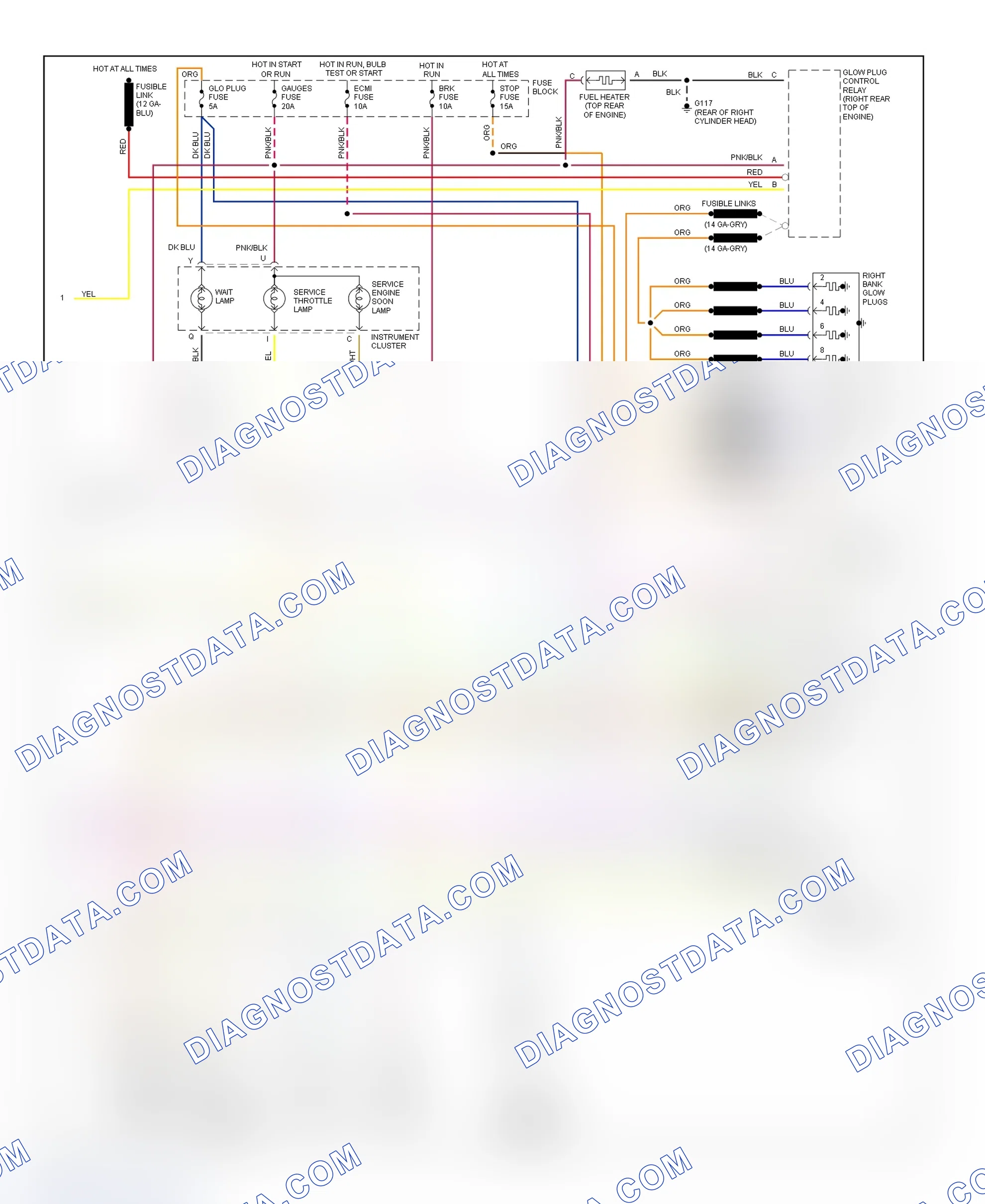 Scheme 240: Wiring Diagram (Pickup, Sierra Pickup & Van - 6.5L VIN P - 2 Of 2)