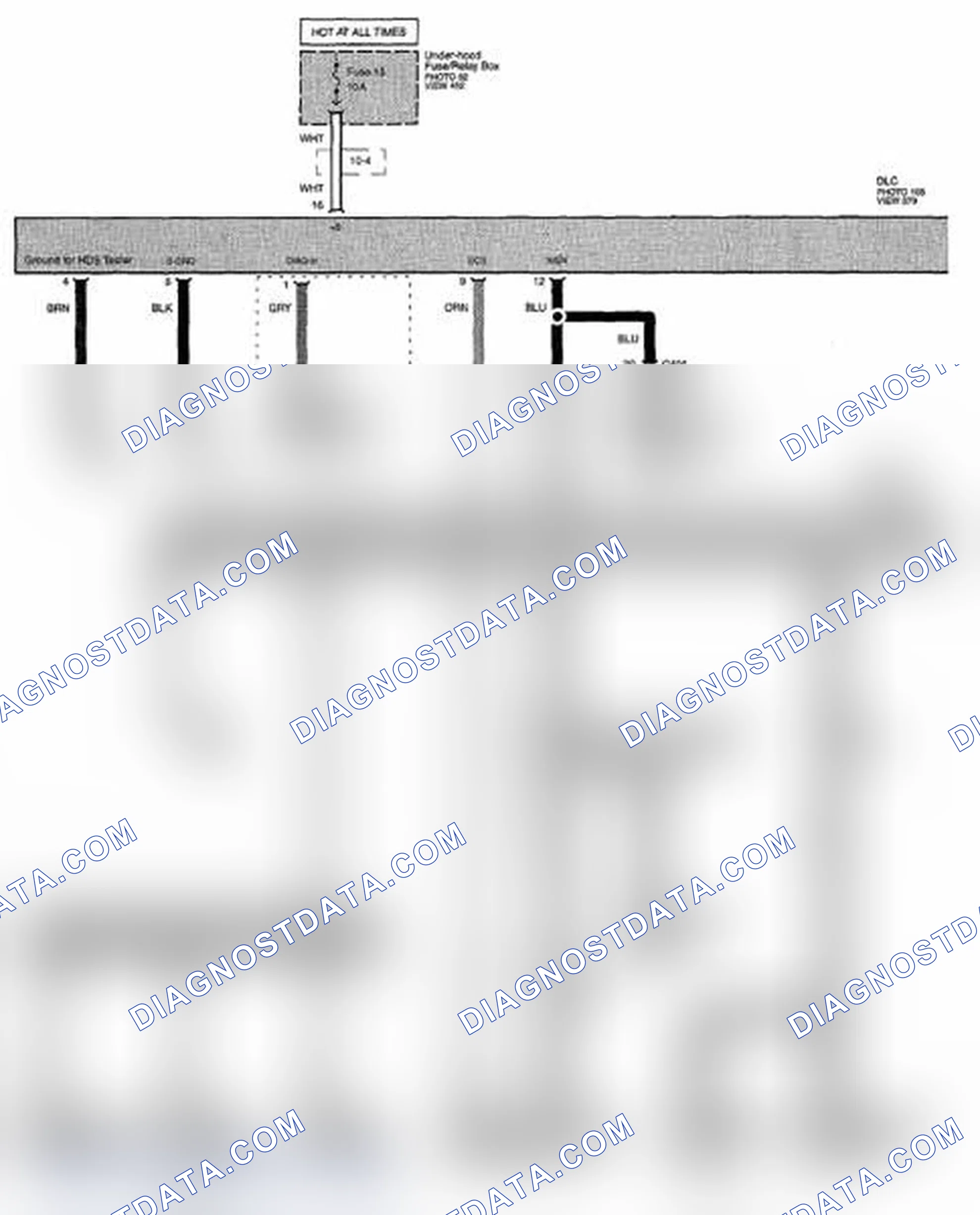 Scheme 117: Data Link Connector Circuit Diagram (Page 16)