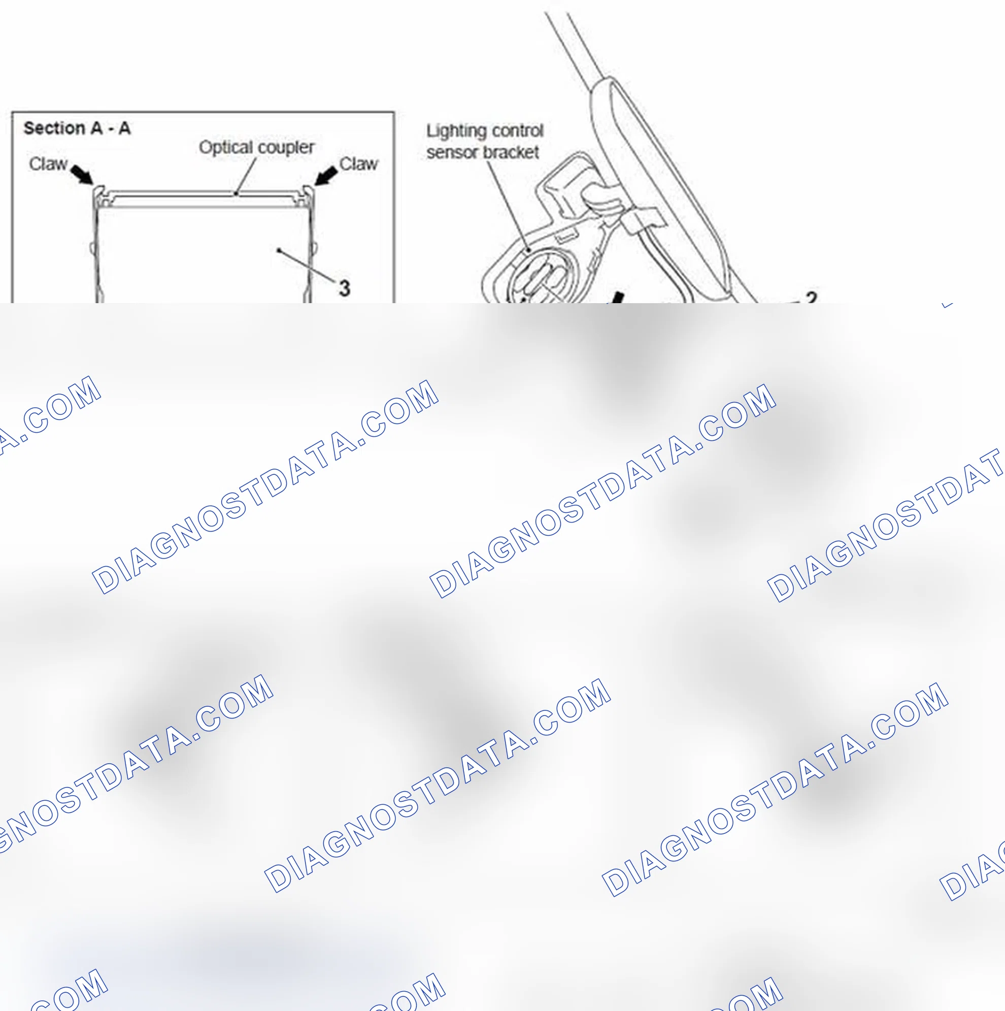 Scheme 58: LIGHTING CONTROL SENSOR REMOVAL AND INSTALLATION