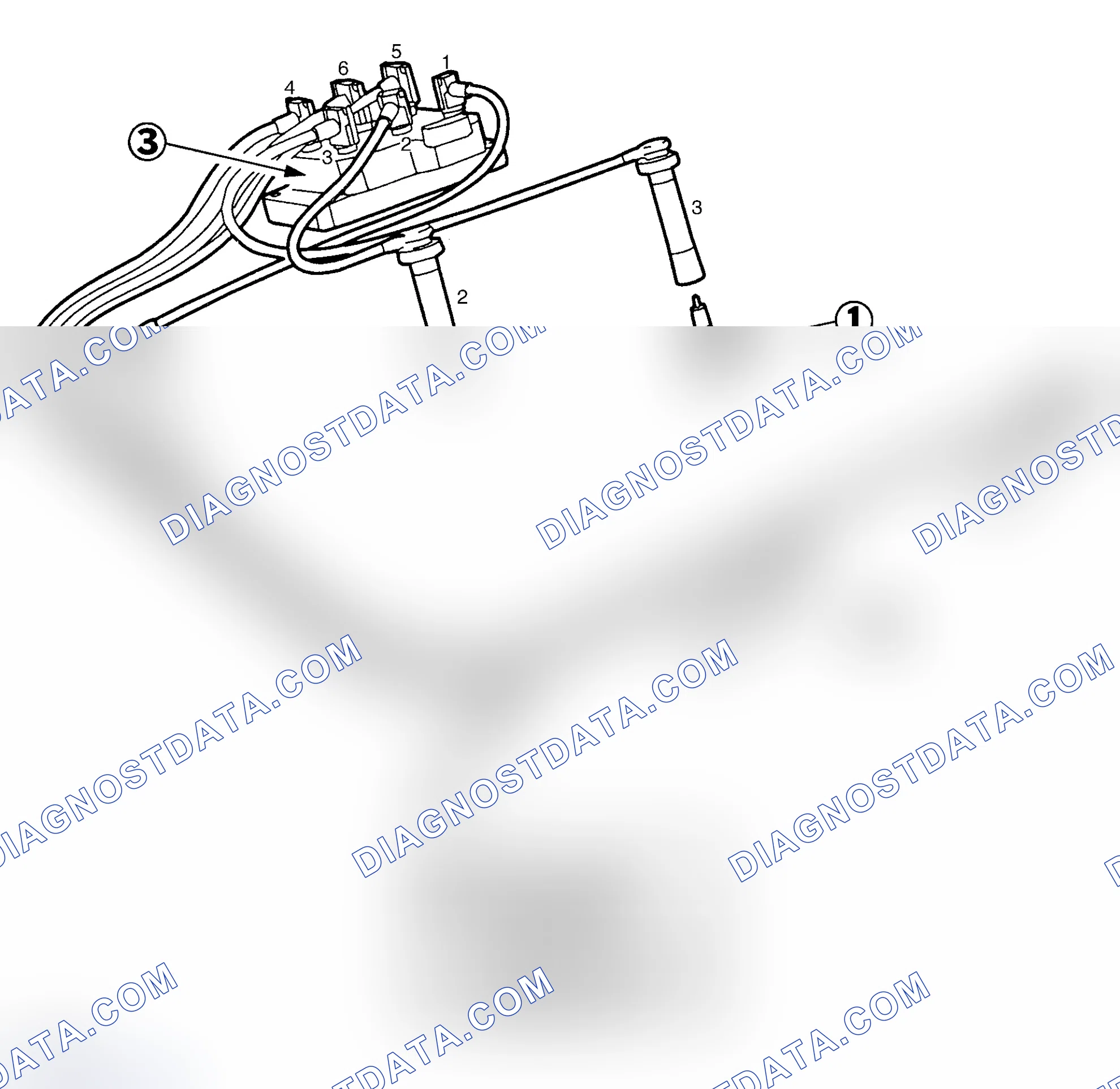 Scheme 5: Spark Plug Wire Routing (2.5L)