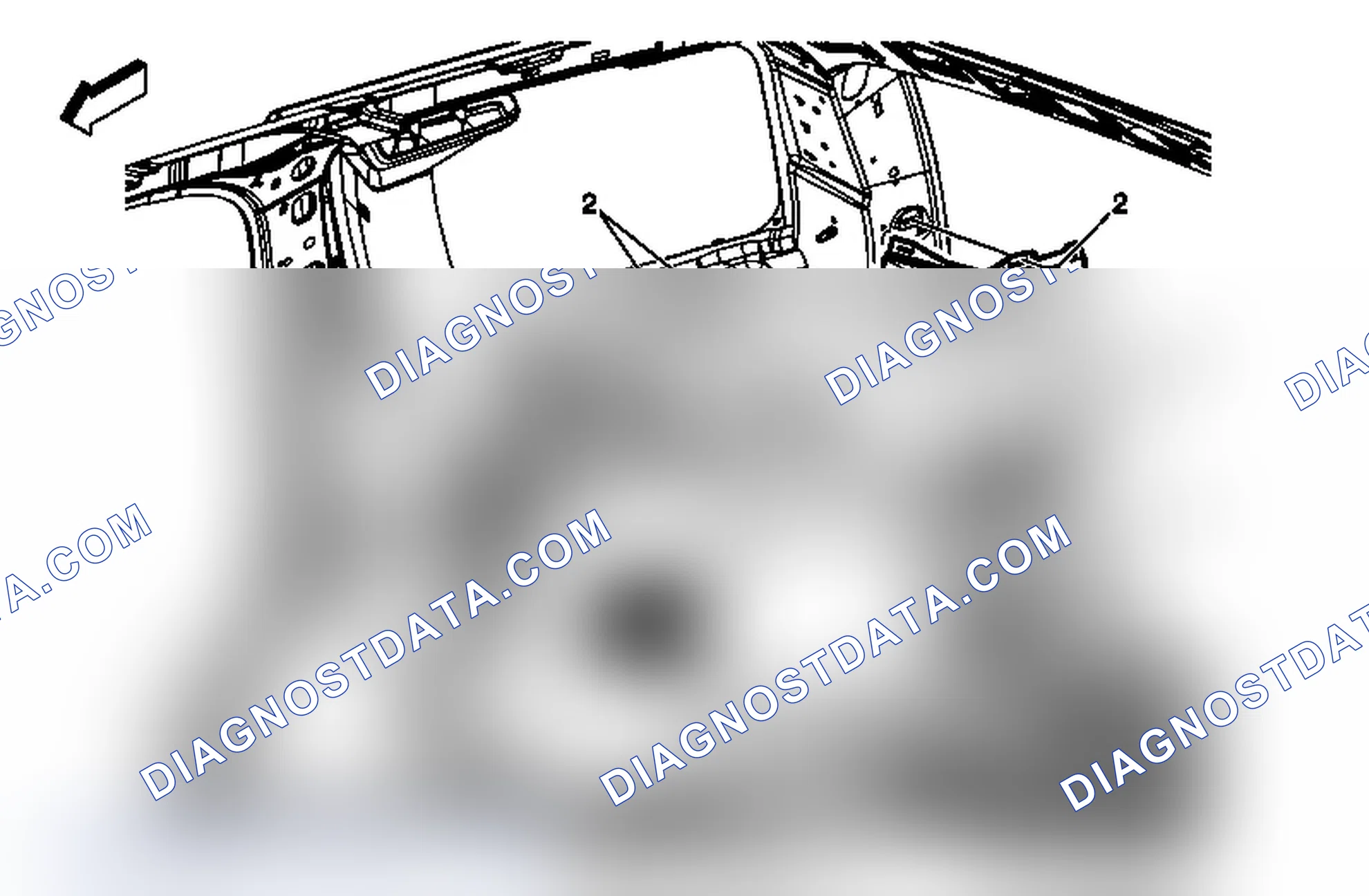 Scheme 101: Rear Quarter Trim Panel Replacement - Right Side (Standard Wheelbase)
