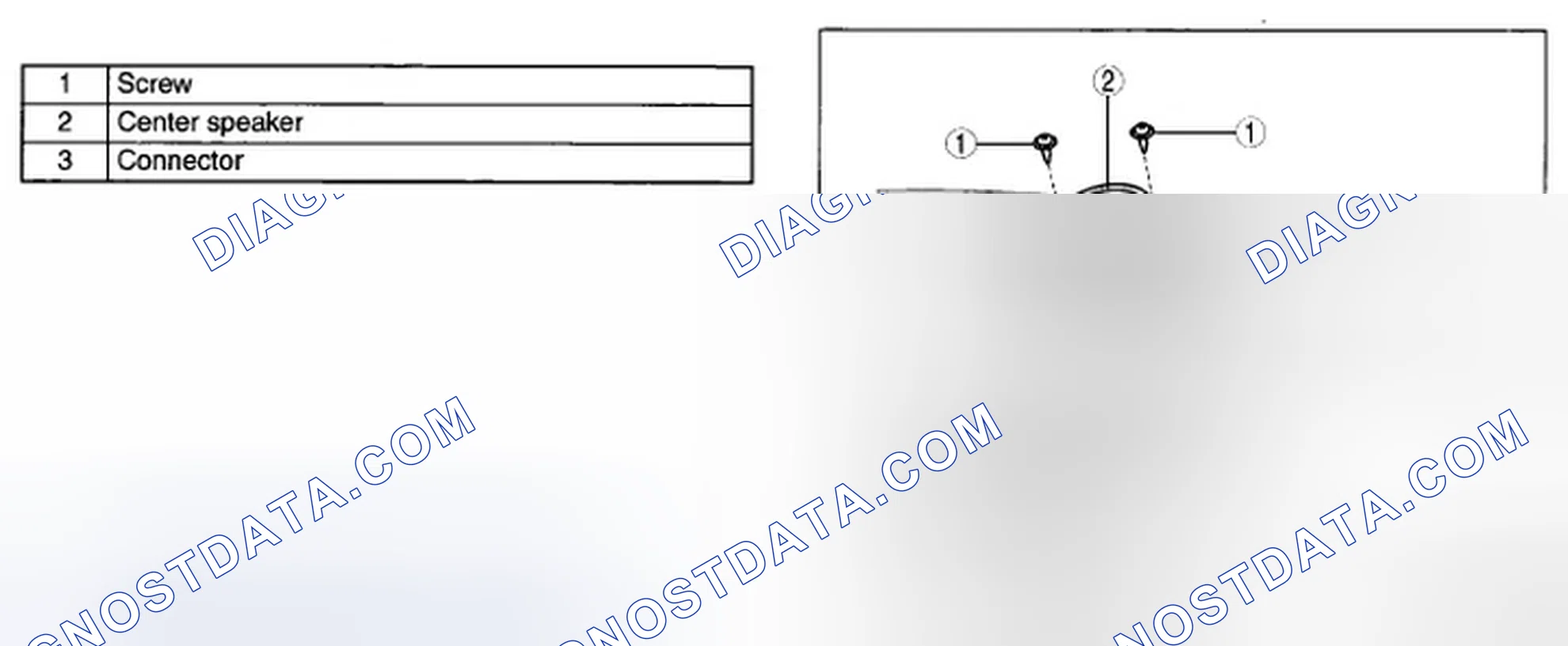 Scheme 51: CENTER SPEAKER REMOVAL/INSTALLATION