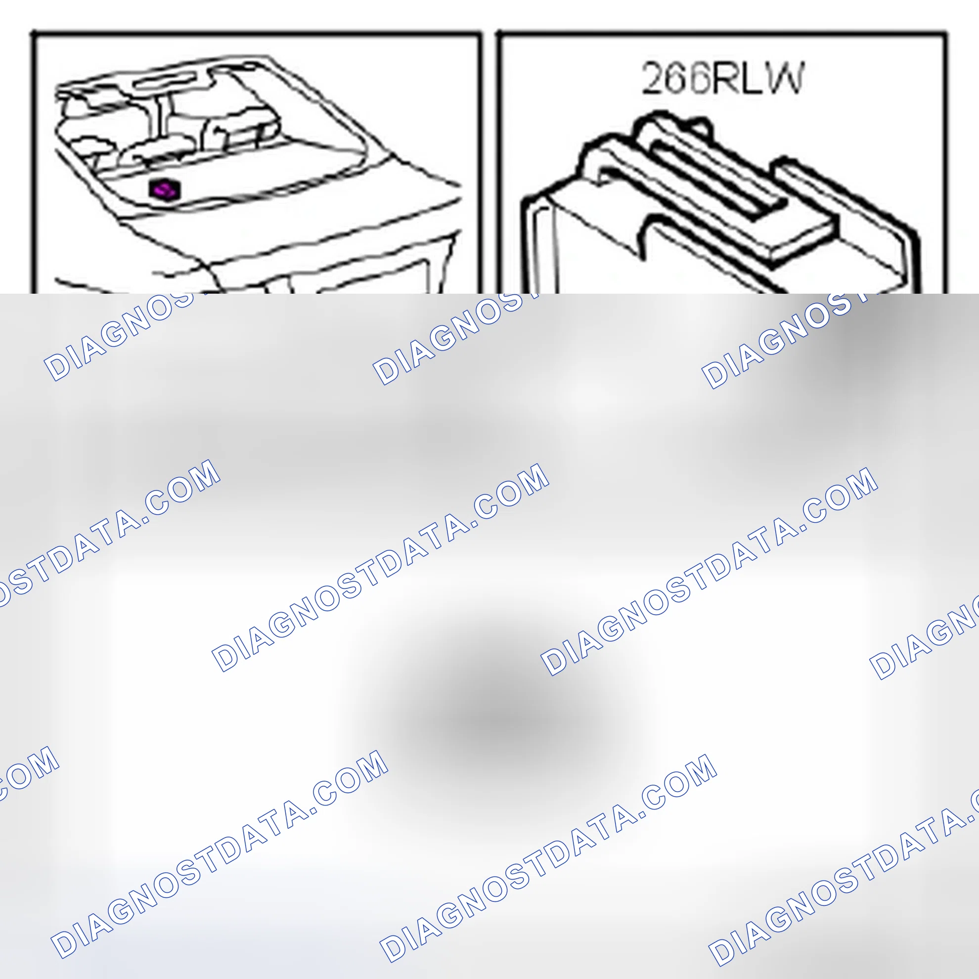 Scheme 191: Speaker, Woofer, Rear, LH (266RLW)