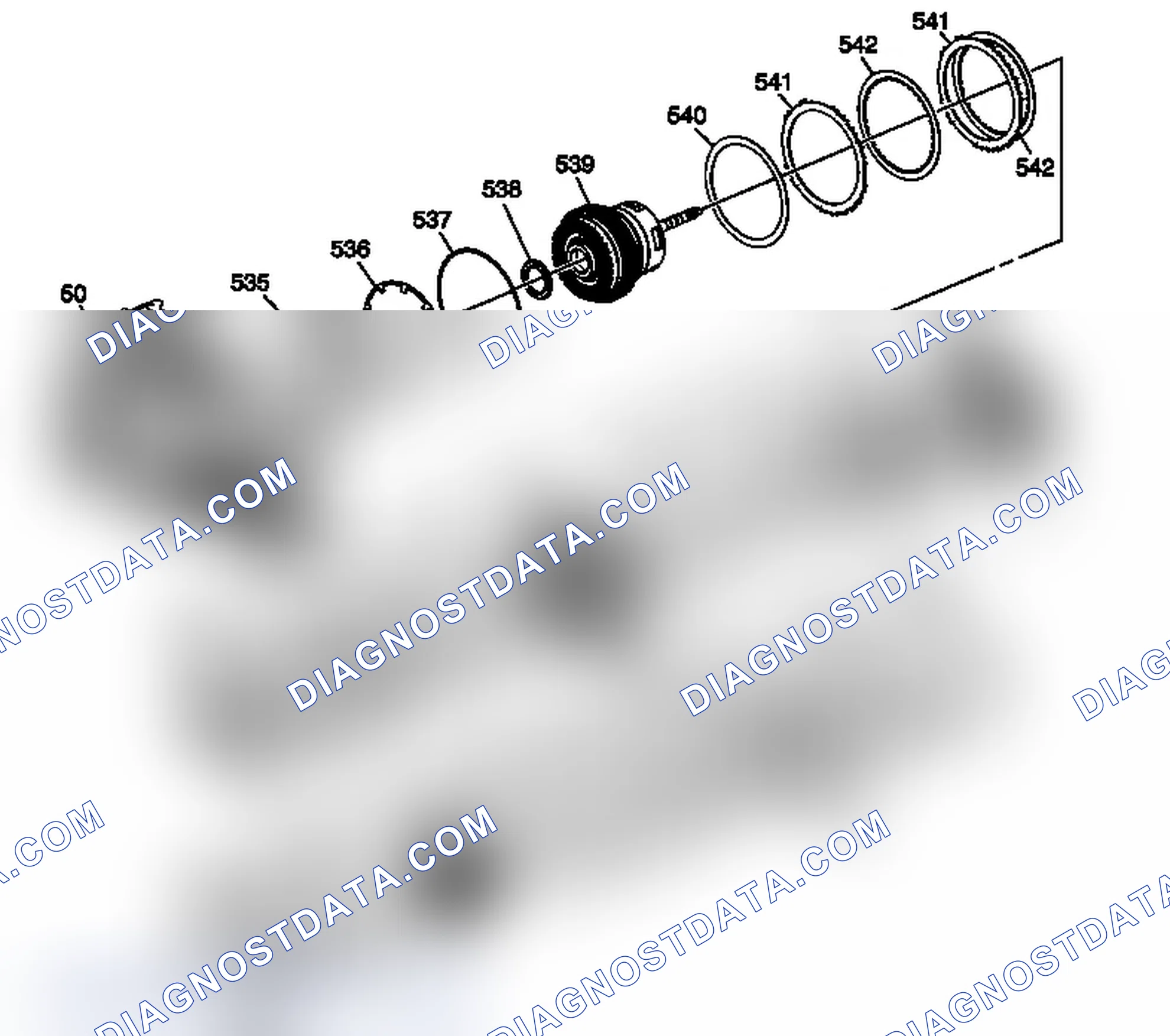 Scheme 66: 2-6, Low and Reverse and 1-2-3-4 Clutch Plate Assemblies - Gen 1
