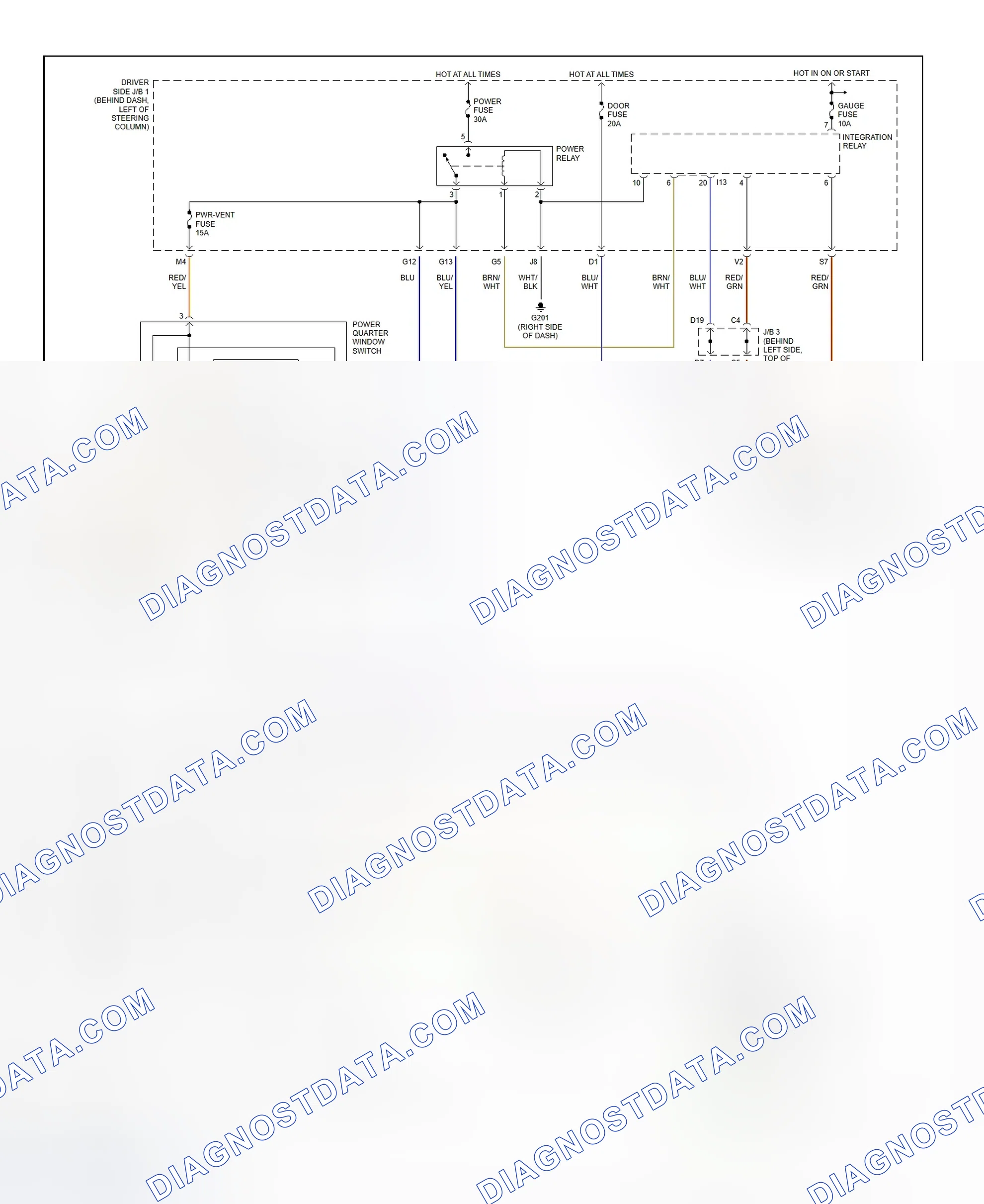 Scheme 9: Power Window System Wiring Diagram (Sienna)