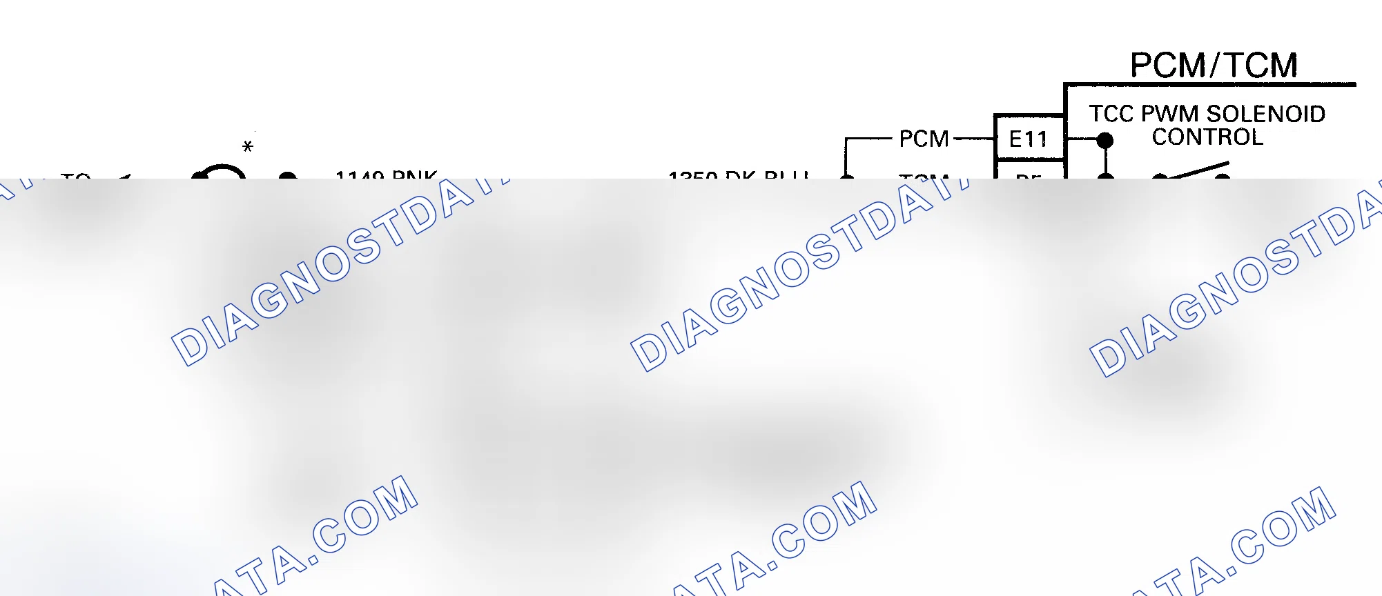 Scheme 204: DTC 83 Schematic (4L80-E) TCC PWM Solenoid Circuit Fault