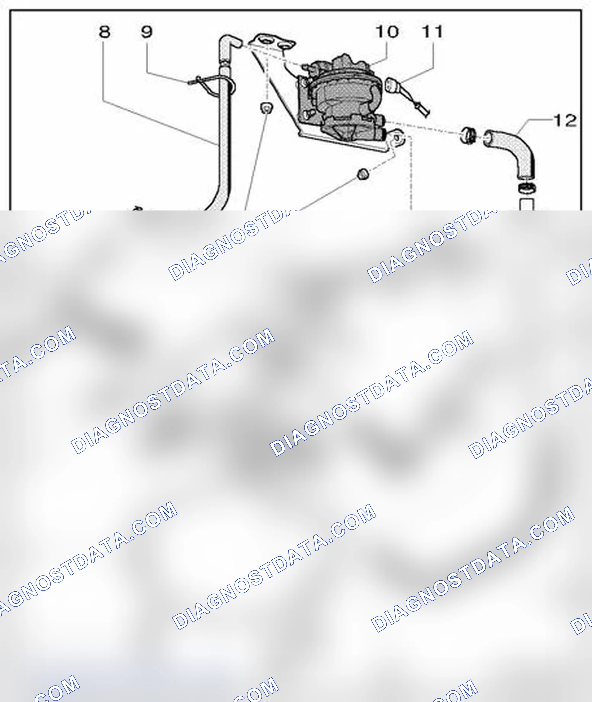 Scheme 75: EVAP canister system/Leak detection system, assembly overview