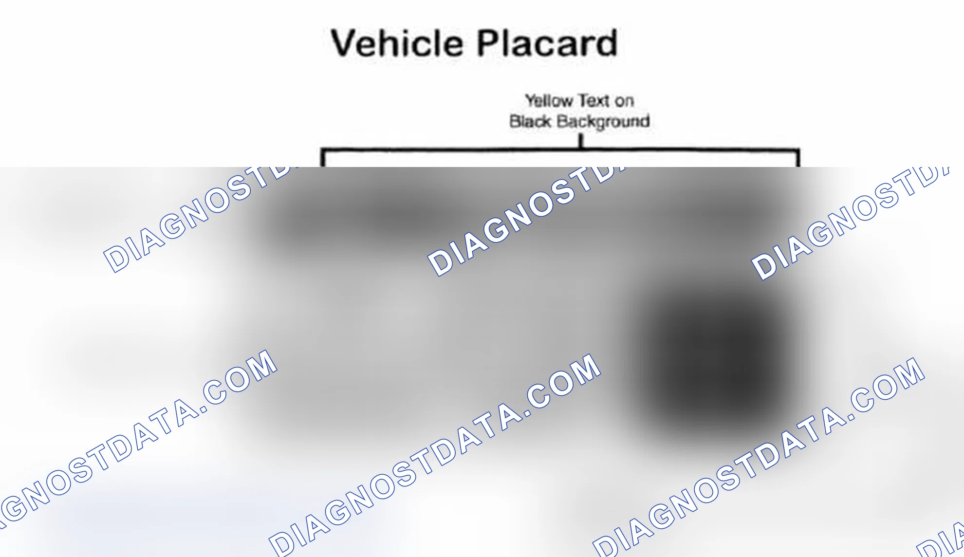 Scheme 28: Vehicle Tire Placard - Typical