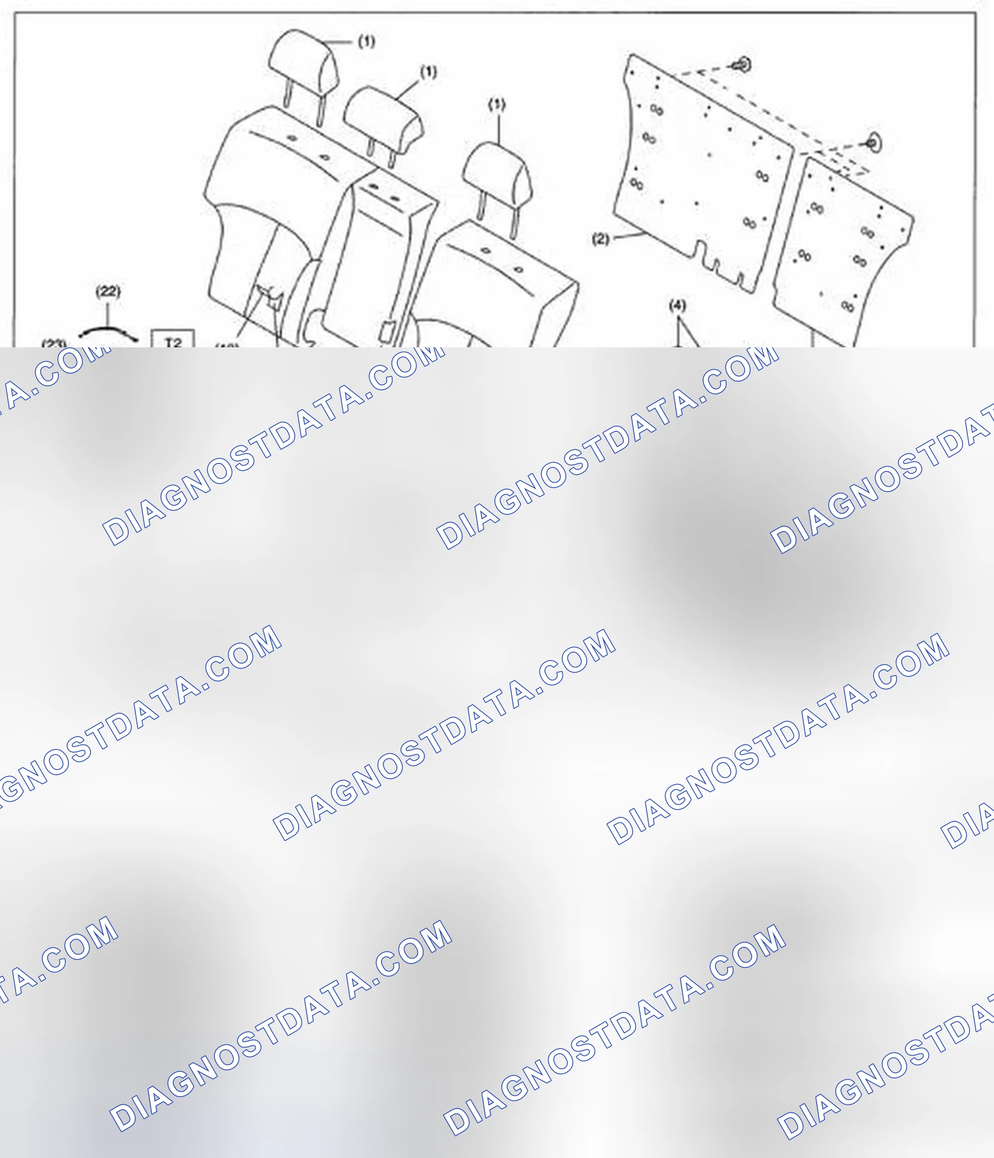 Scheme 6: REAR SEAT (OUTBACK MODEL)