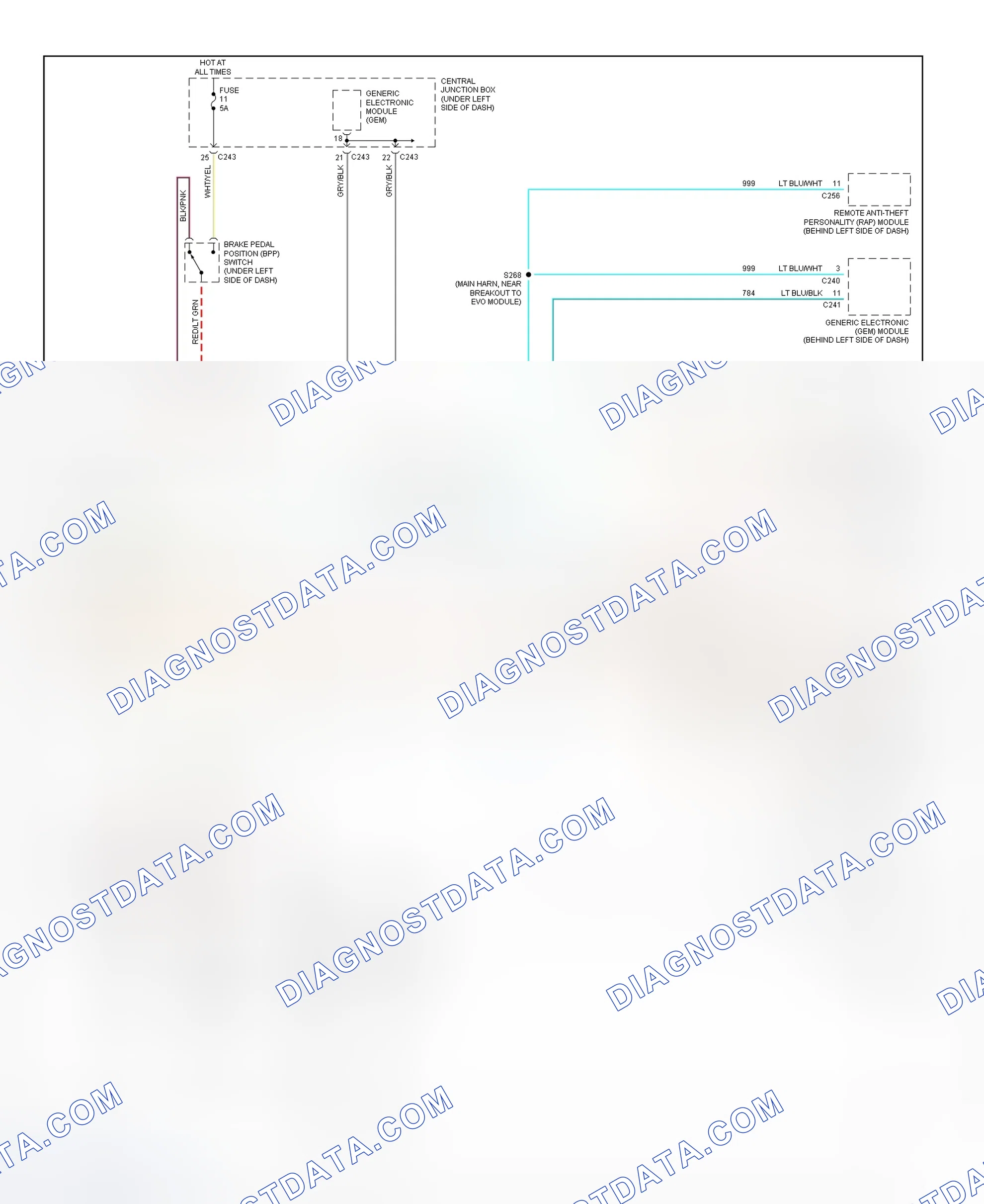 Fig. 6: Electronic Suspension Wiring Diagram (2000 Expedition & Navigator - 2 Of 2)