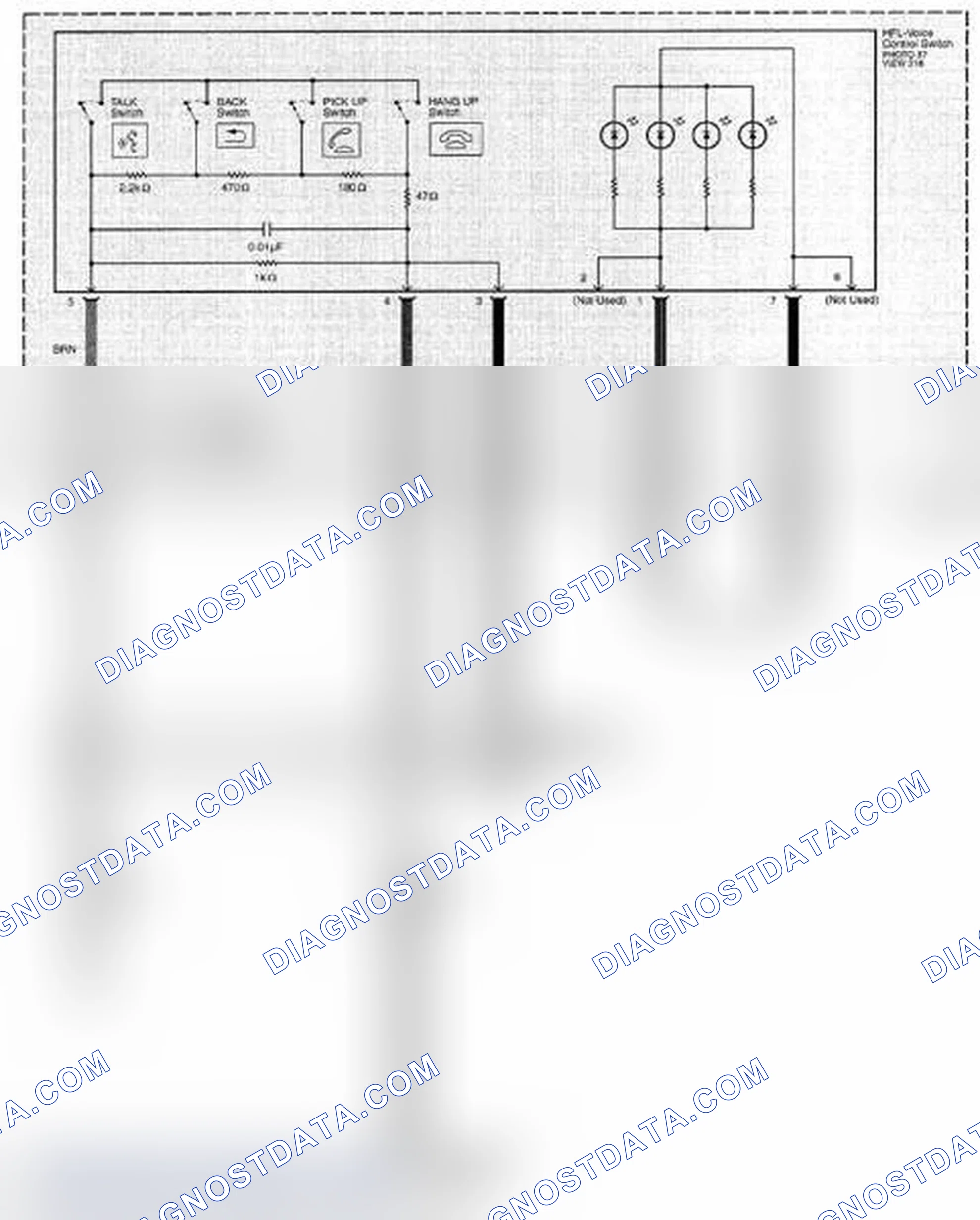 Scheme 329: Navigation System Circuit Diagram - Without AcuraLink (Page 156-6)