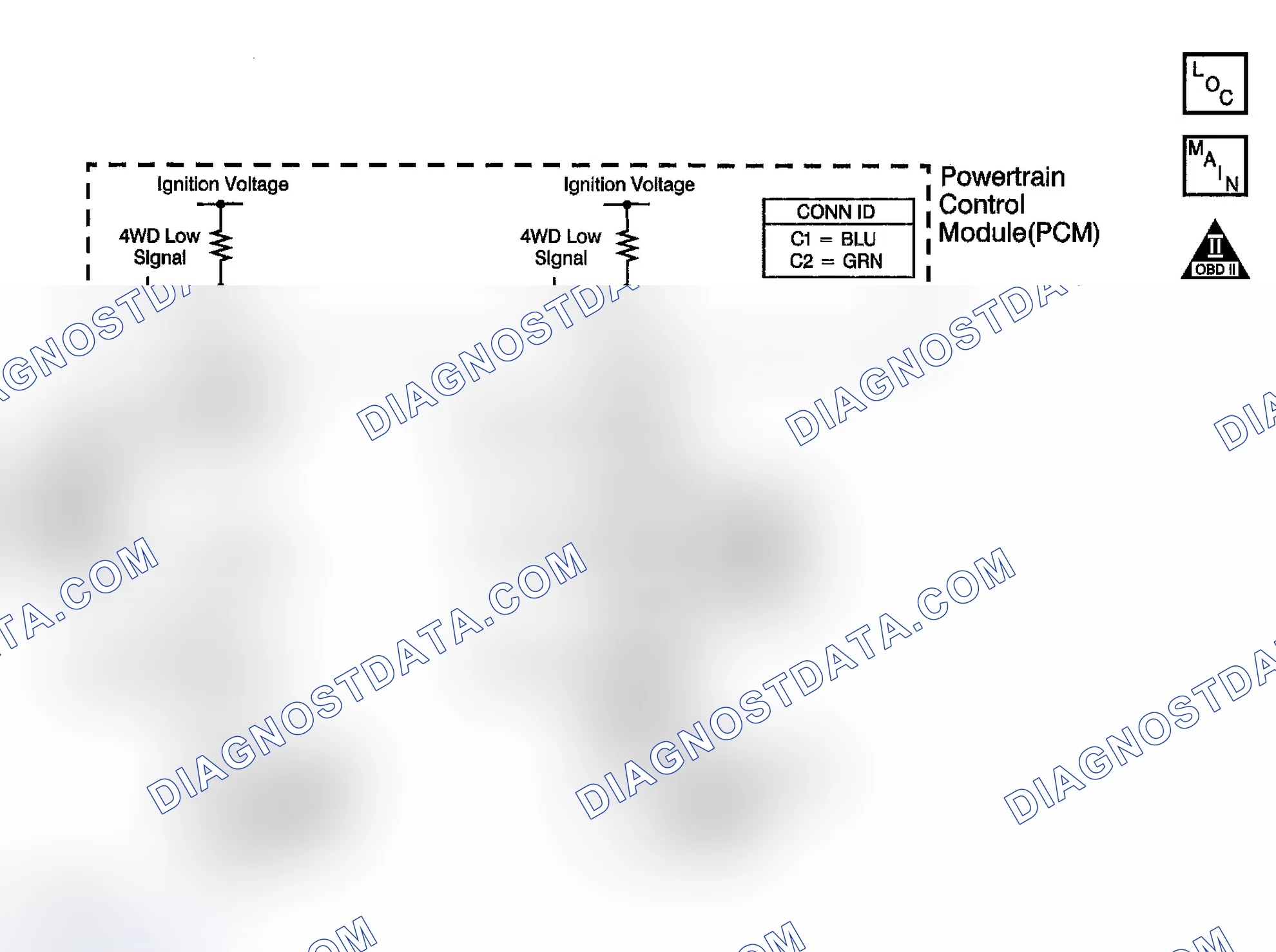 Scheme 865: DTC P1875: Open Or Short To Ground In The 4WD Low Signal Circuit