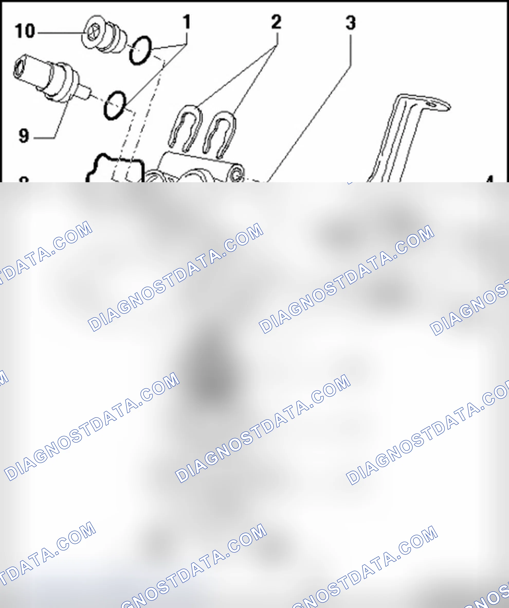 Scheme 213: Thermostat housing, component overview