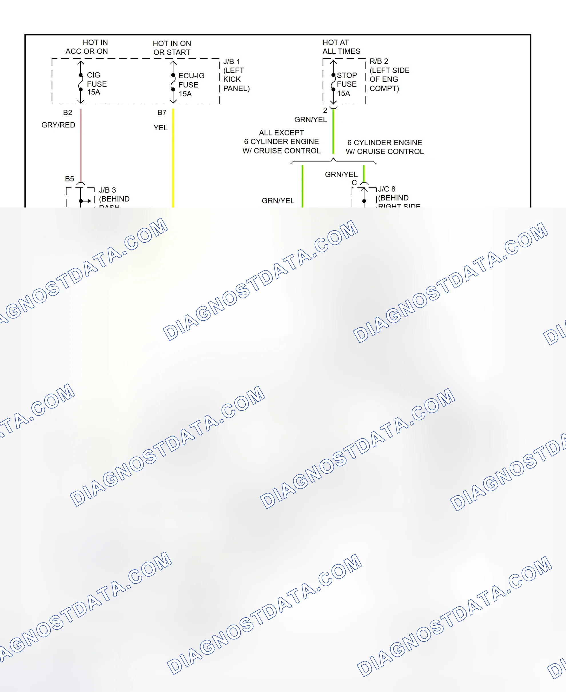 Scheme 62: Shift Interlock System Wiring Diagram (1997 Tacoma - With Floor Shift)