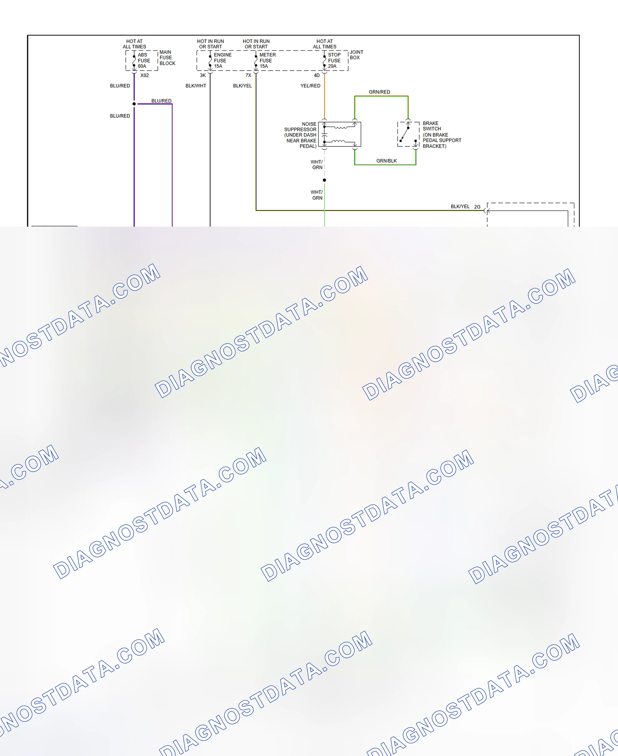 Scheme 1: Anti-Lock Brake System (ABS) Wiring Diagram (2000 Millenia)
