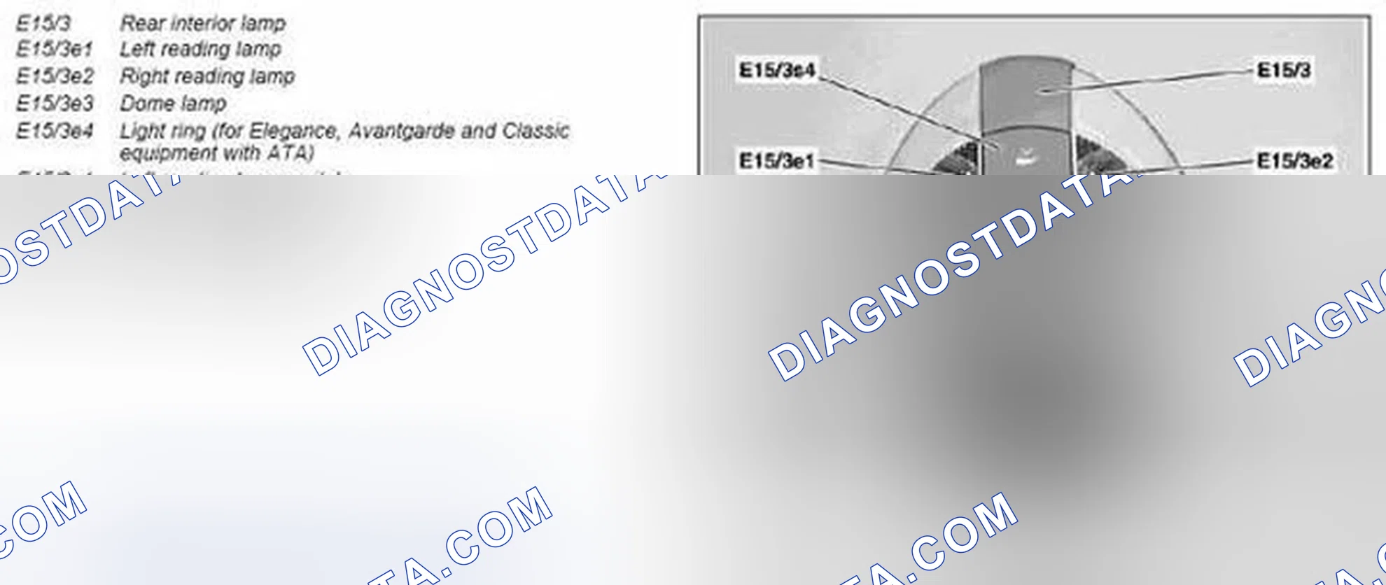 Scheme 16: Rear interior lamp, design - GF82.20-P-4112-04T
