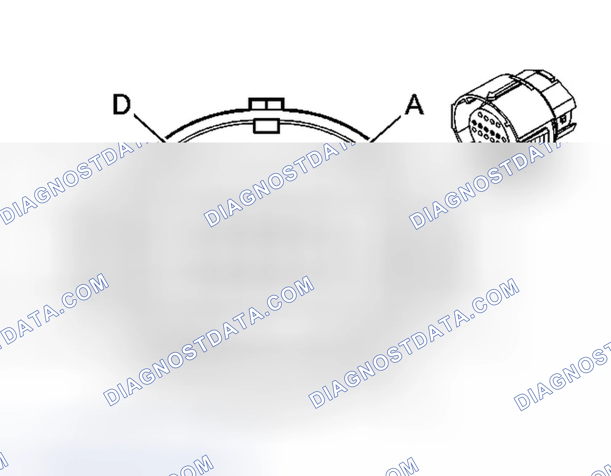 Scheme 423: Automatic Transmission Inline 20-Way Connector End View