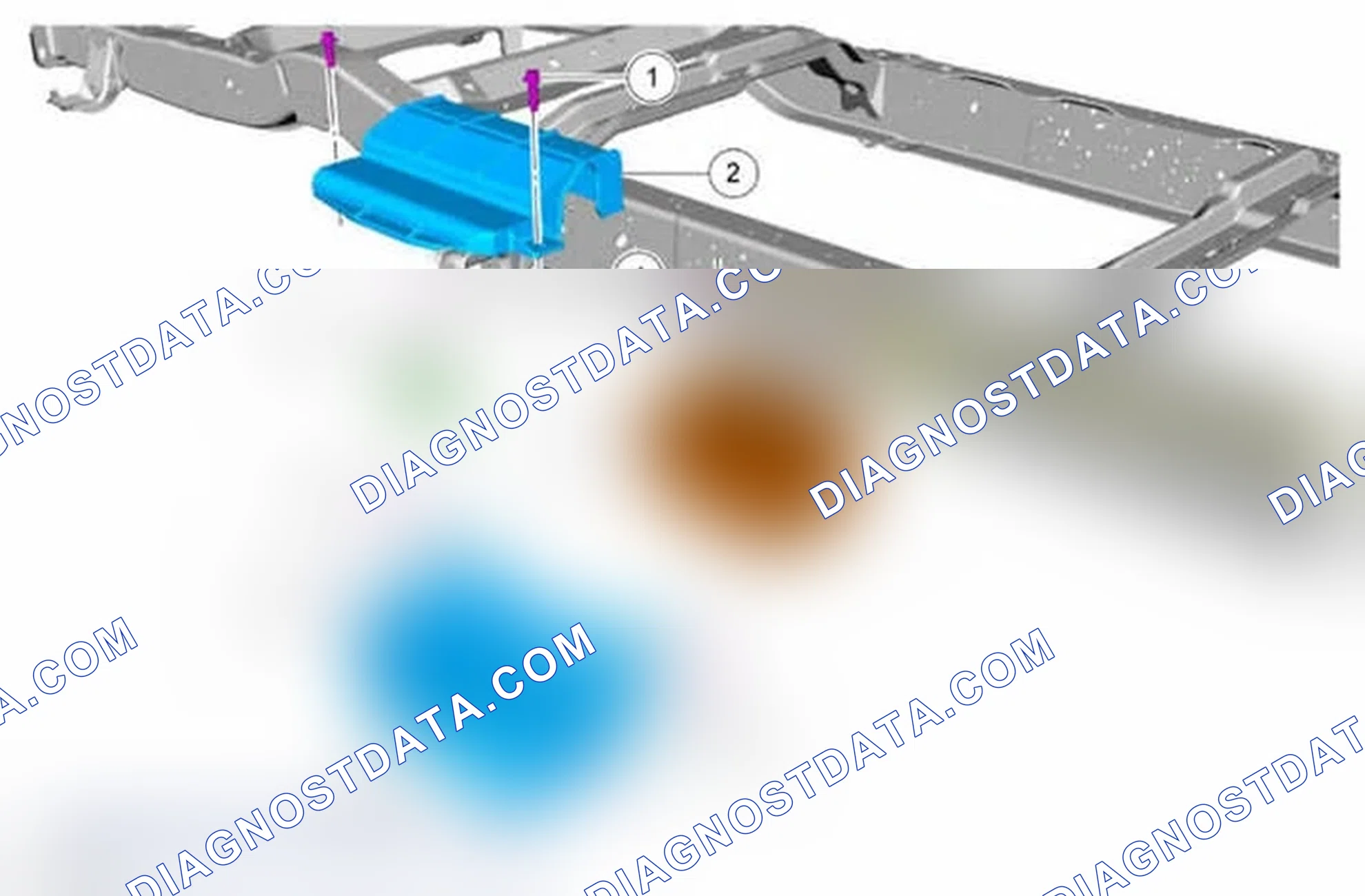 Scheme 49: Battery and Battery Tray - Exploded View, Secondary