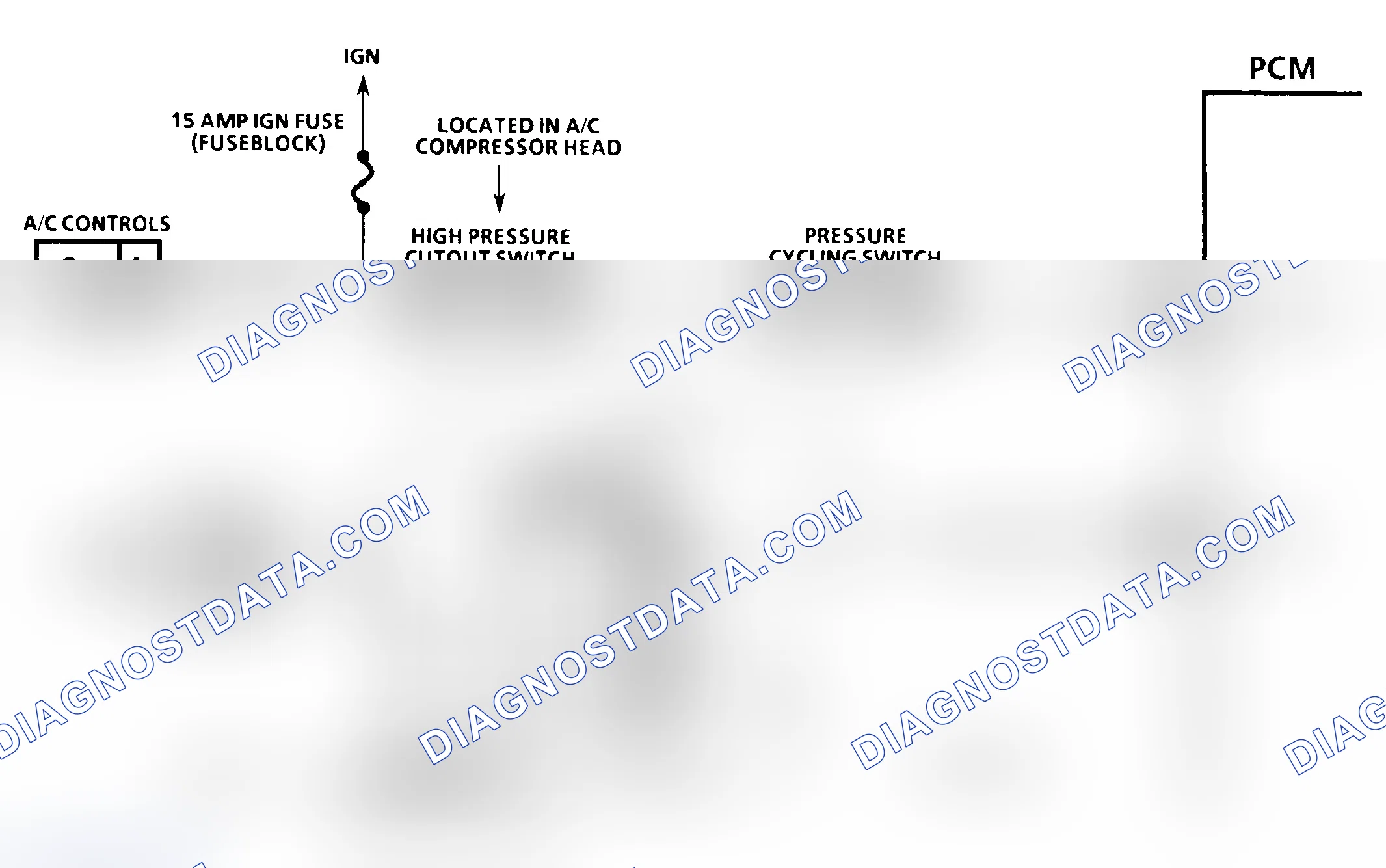 Scheme 104: C-10, A/C CLUTCH CONTROL CIRCUIT DIAGNOSIS - 3.8L