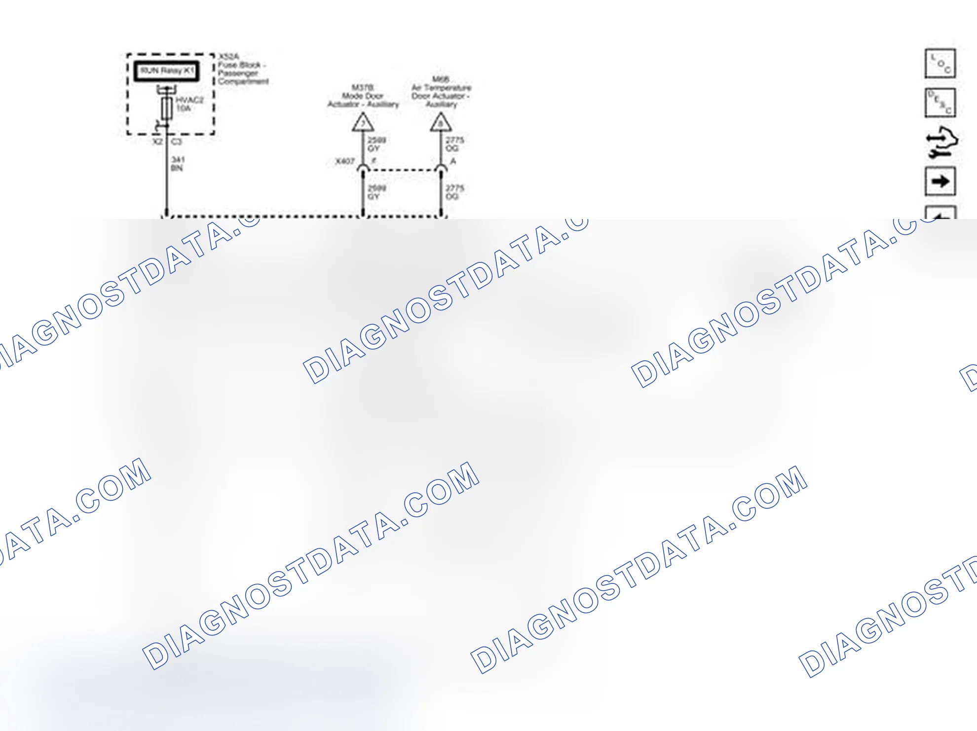 Scheme 7: Rear HVAC (C69) without Rear Auxiliary Controls - Front Controls Wiring Schematics