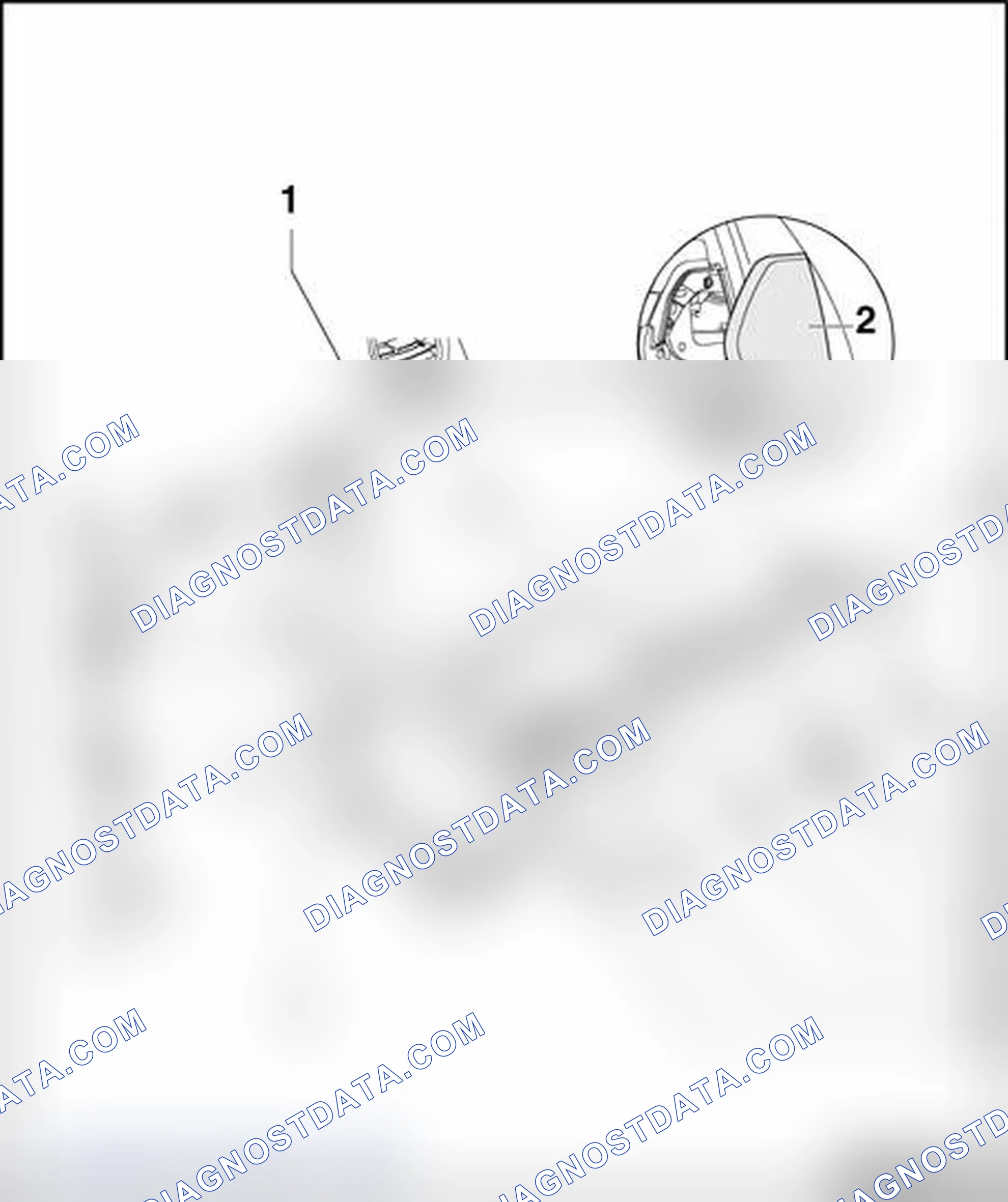 Scheme 1: Glove compartment, assembly overview