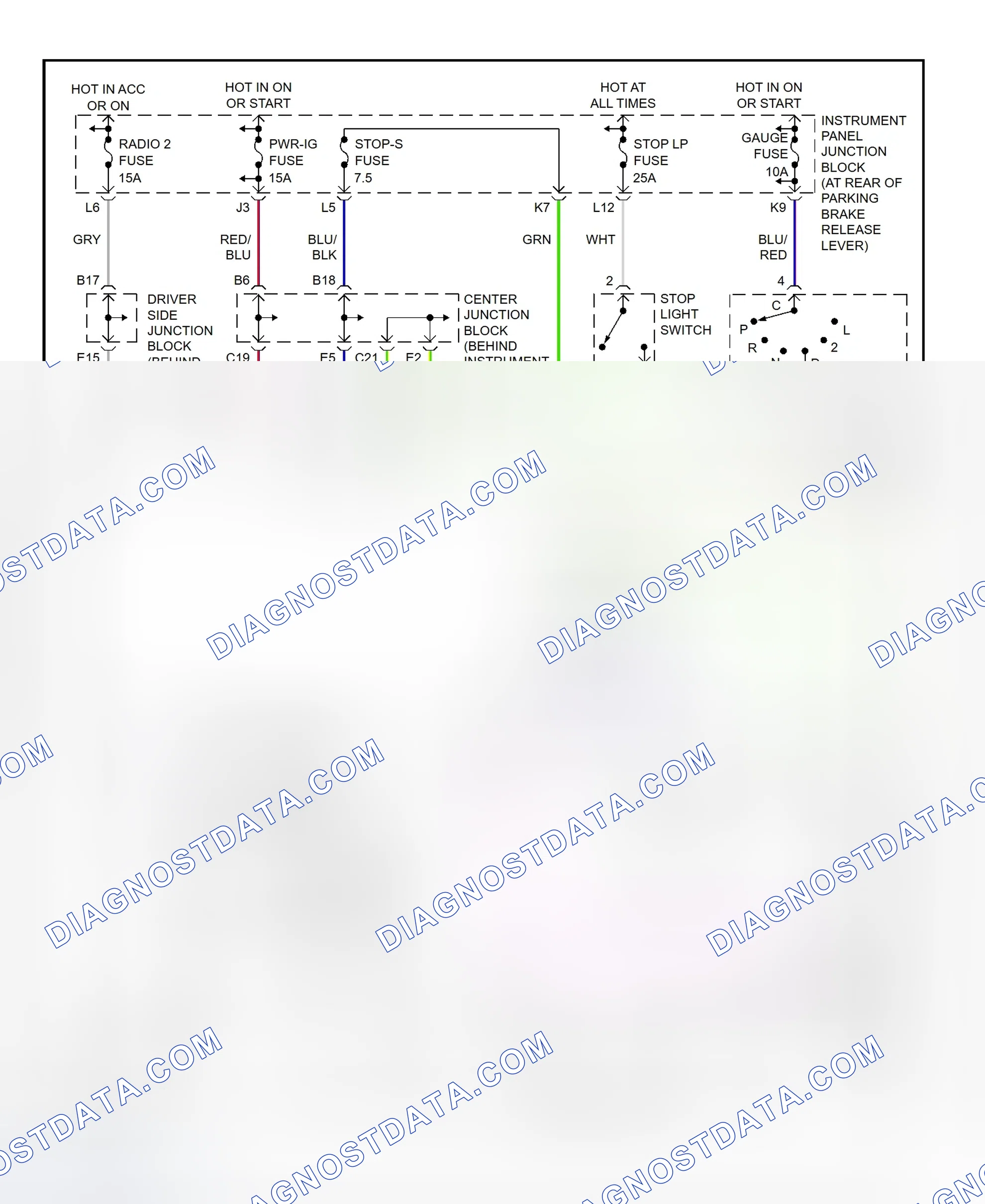 Scheme 155: Shift Lock System Wiring Diagram (Lexus LS400)