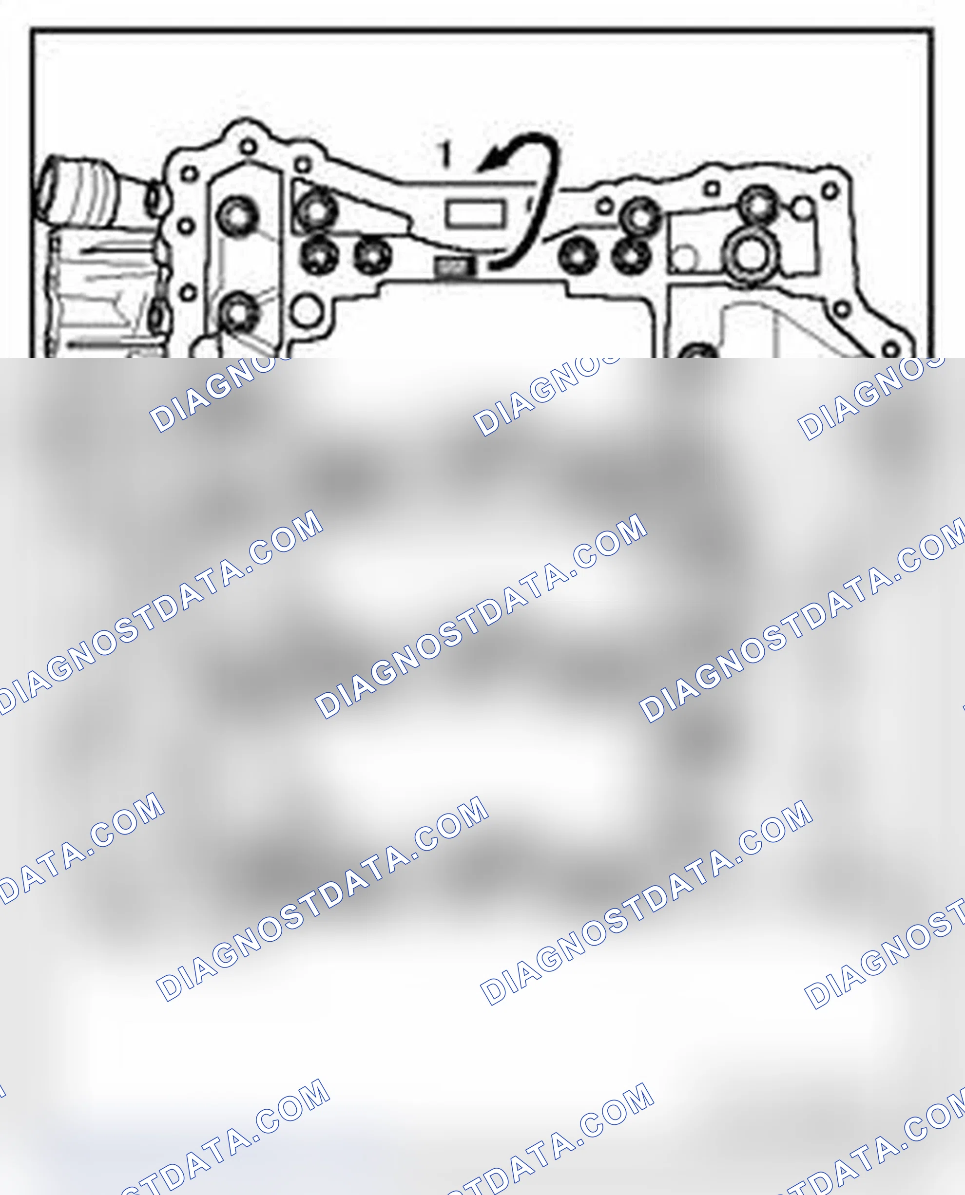Scheme 542: Allocation of crankshaft bearing shells for cylinder block