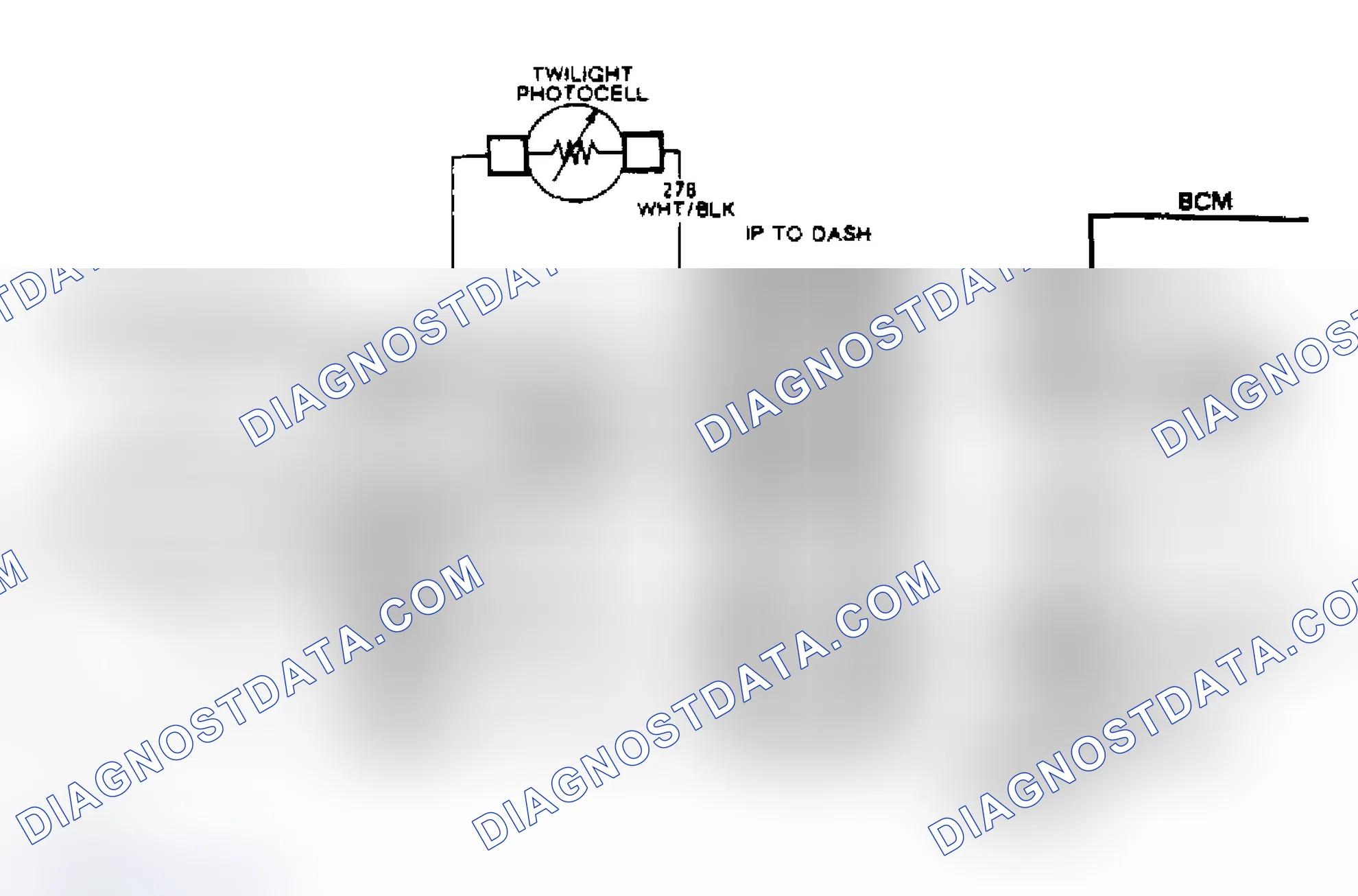 Scheme 110: Code B119, Wiring Diagram (1 of 2) Twilight Photocell Circuit