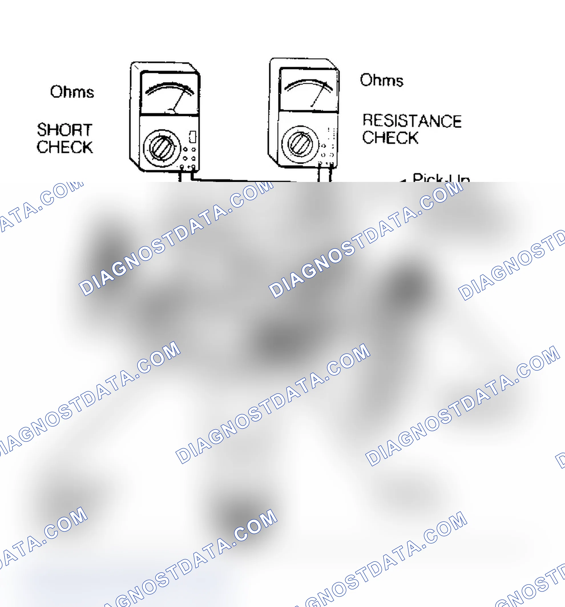 Scheme 7: DISTRIBUTOR PICK-UP COIL SHORT AND RESISTANCE CHECKS