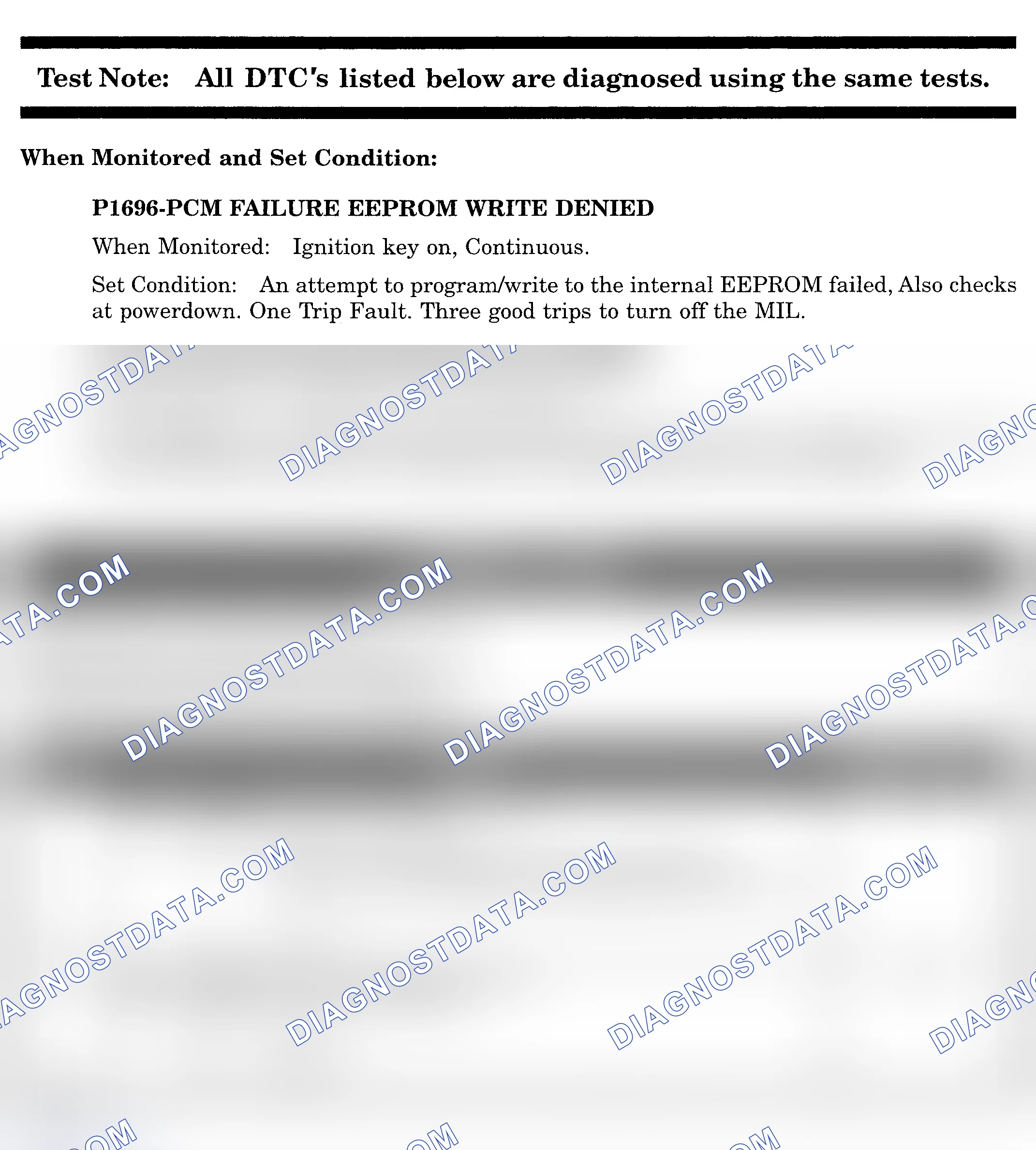Scheme 682: DTC P1696: PCM FAILURE EEPROM WRITE DENIED