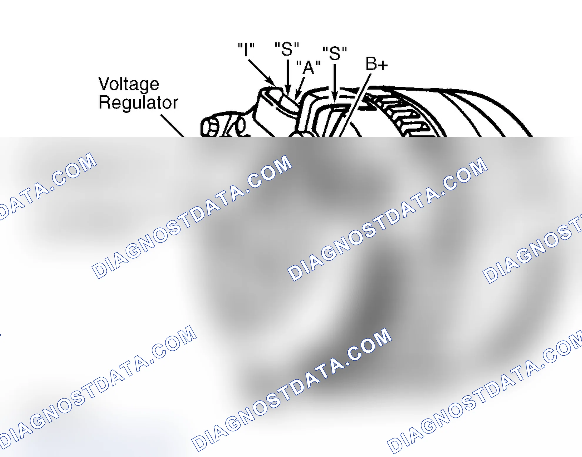 Scheme 1: TEST B: WARNING INDICATOR IS ON WITH ENGINE RUNNING, SYSTEM IS NOT CHARGING