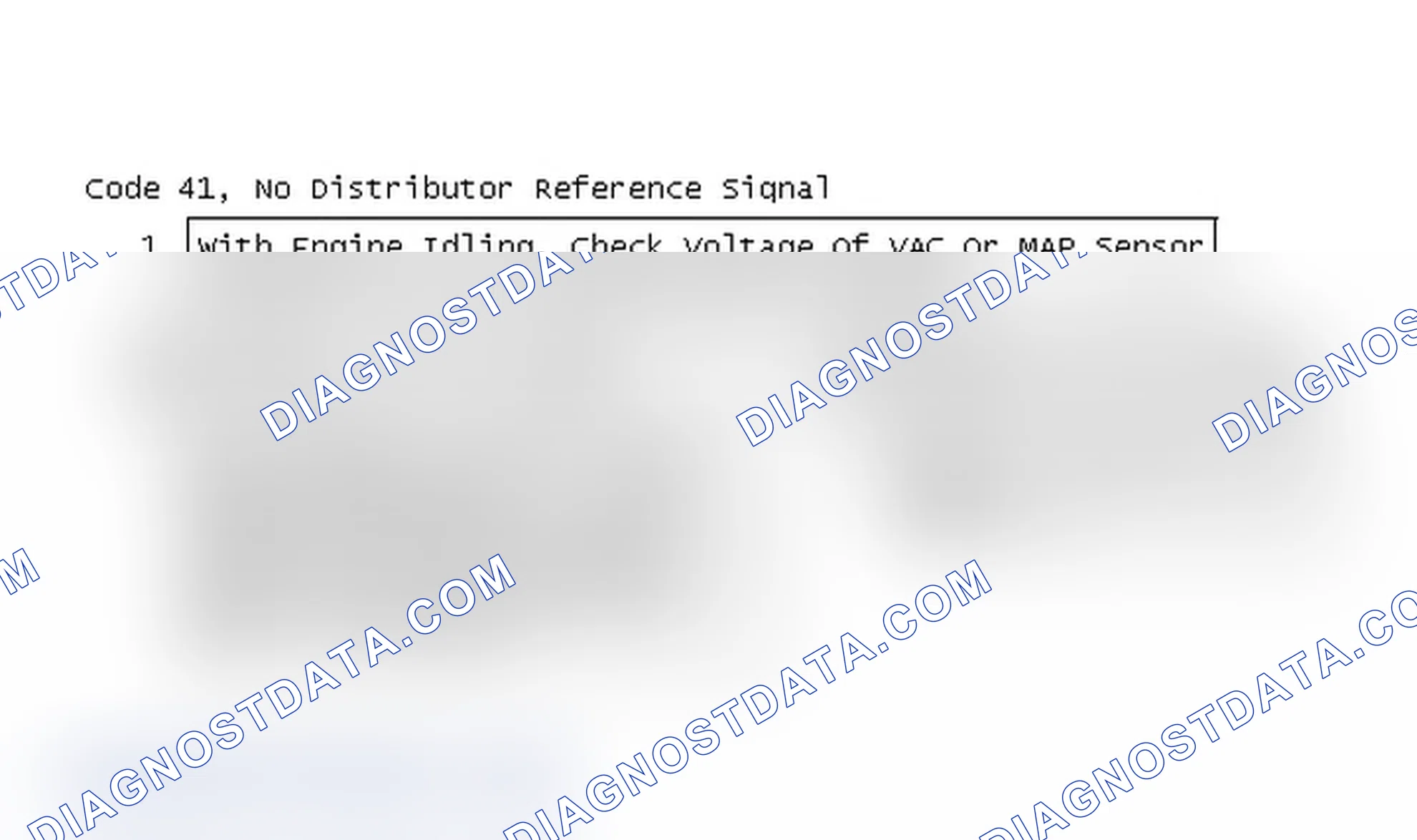 Scheme 115: Code 41, No Distributor Reference Signal
