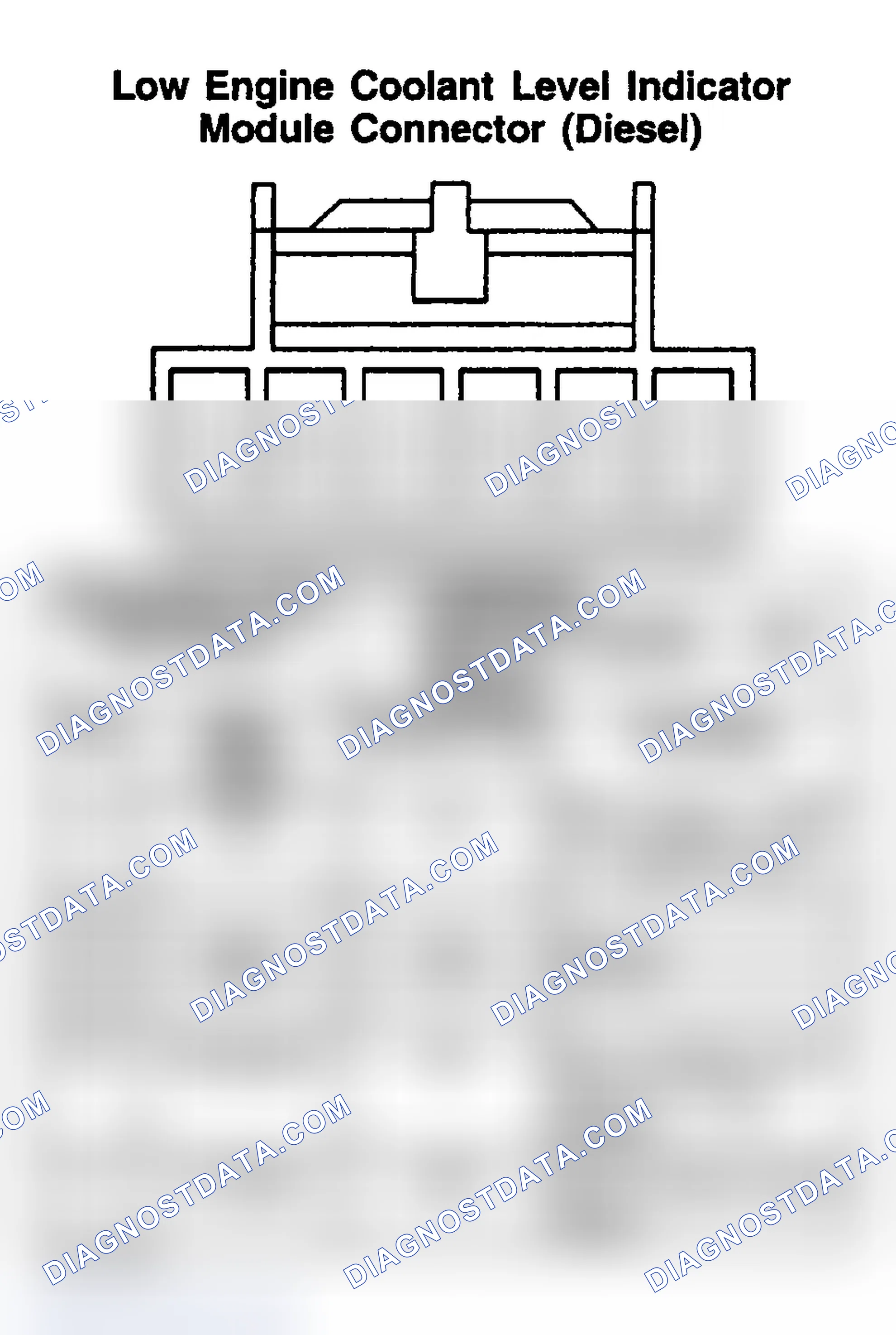Scheme 199: LOW ENGINE COOLANT LEVEL INDICATOR MODULE (DIESEL)