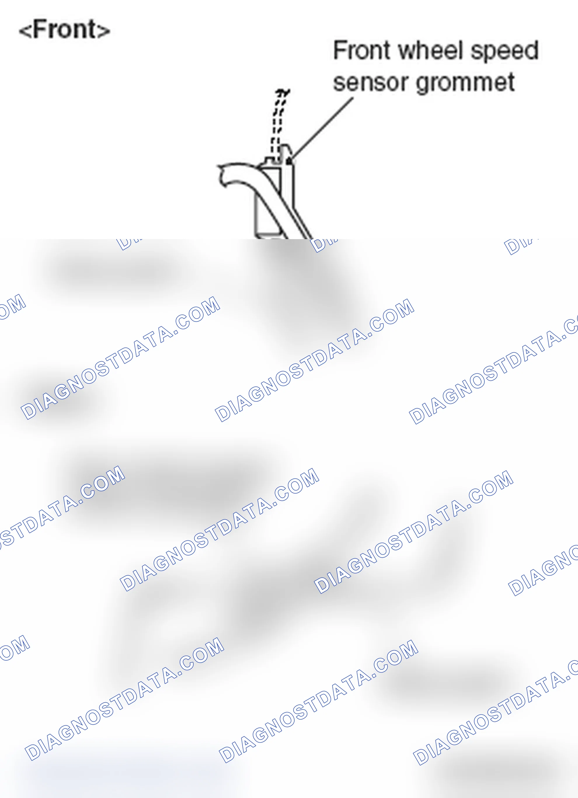 Scheme 131: >> C << FRONT WHEEL SPEED SENSOR GROMMET/REAR WHEEL SPEED SENSOR GROMMET INSTALLATION