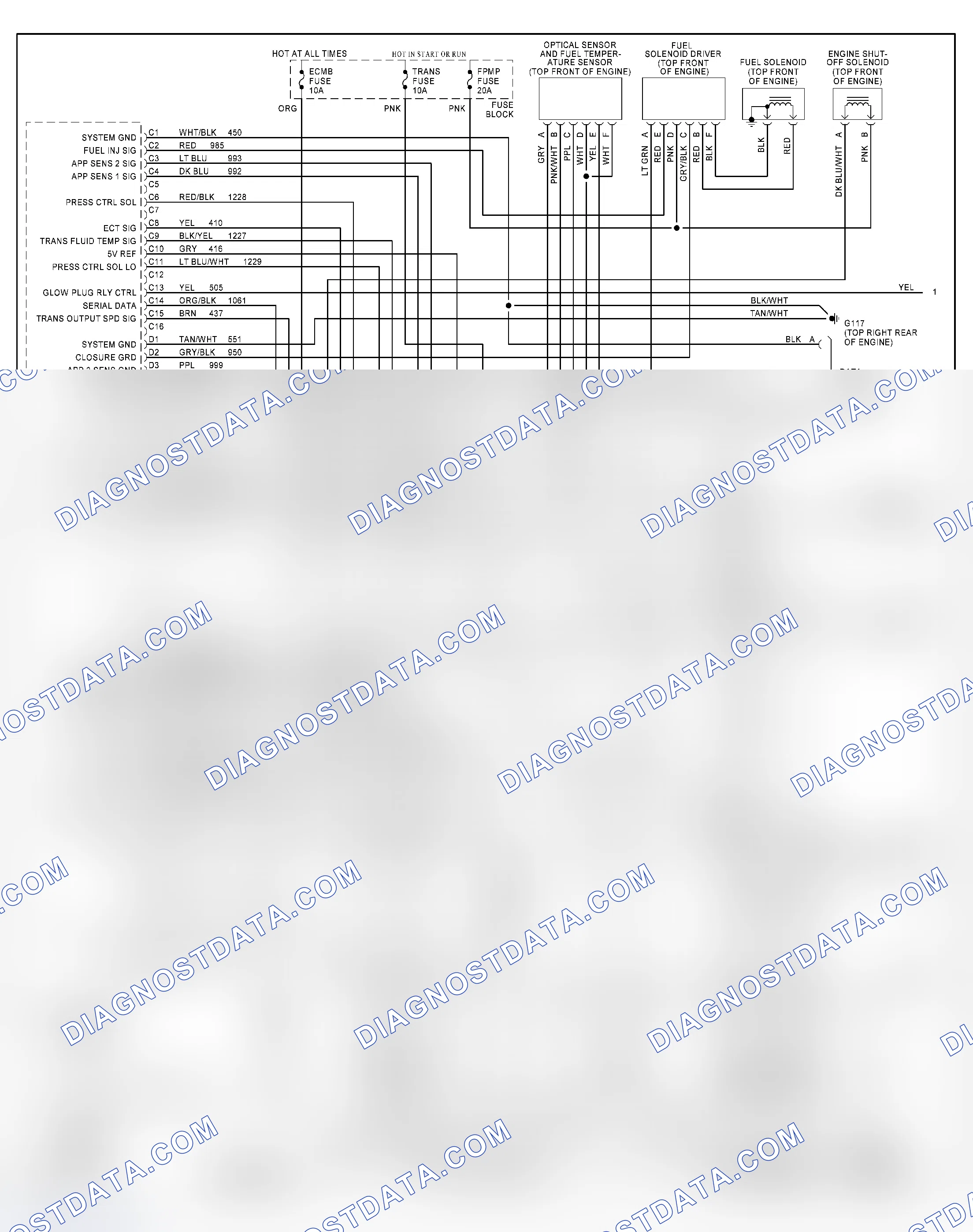 Scheme 417: Wiring Diagram (Van - VIN P With 4L60-E - 1 Of 2)