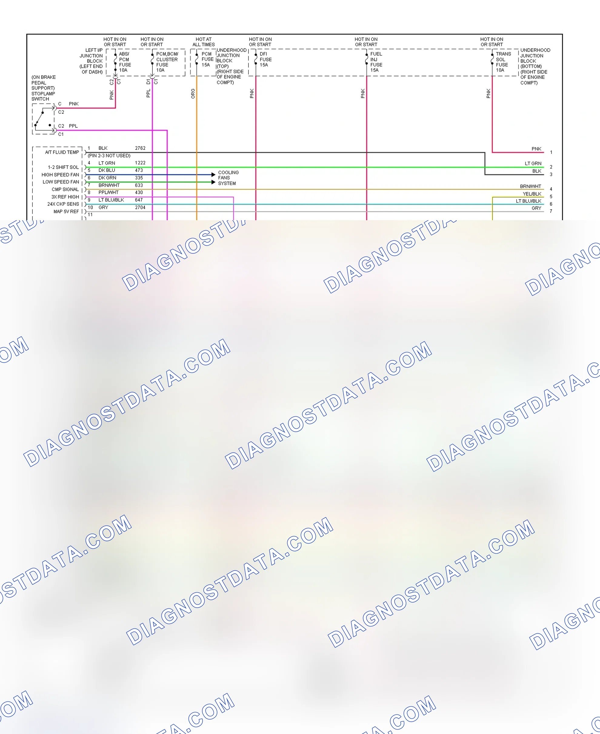 Scheme 167: PCM Wiring Diagram (Impala & Monte Carlo - 3.4L - 1 Of 4)